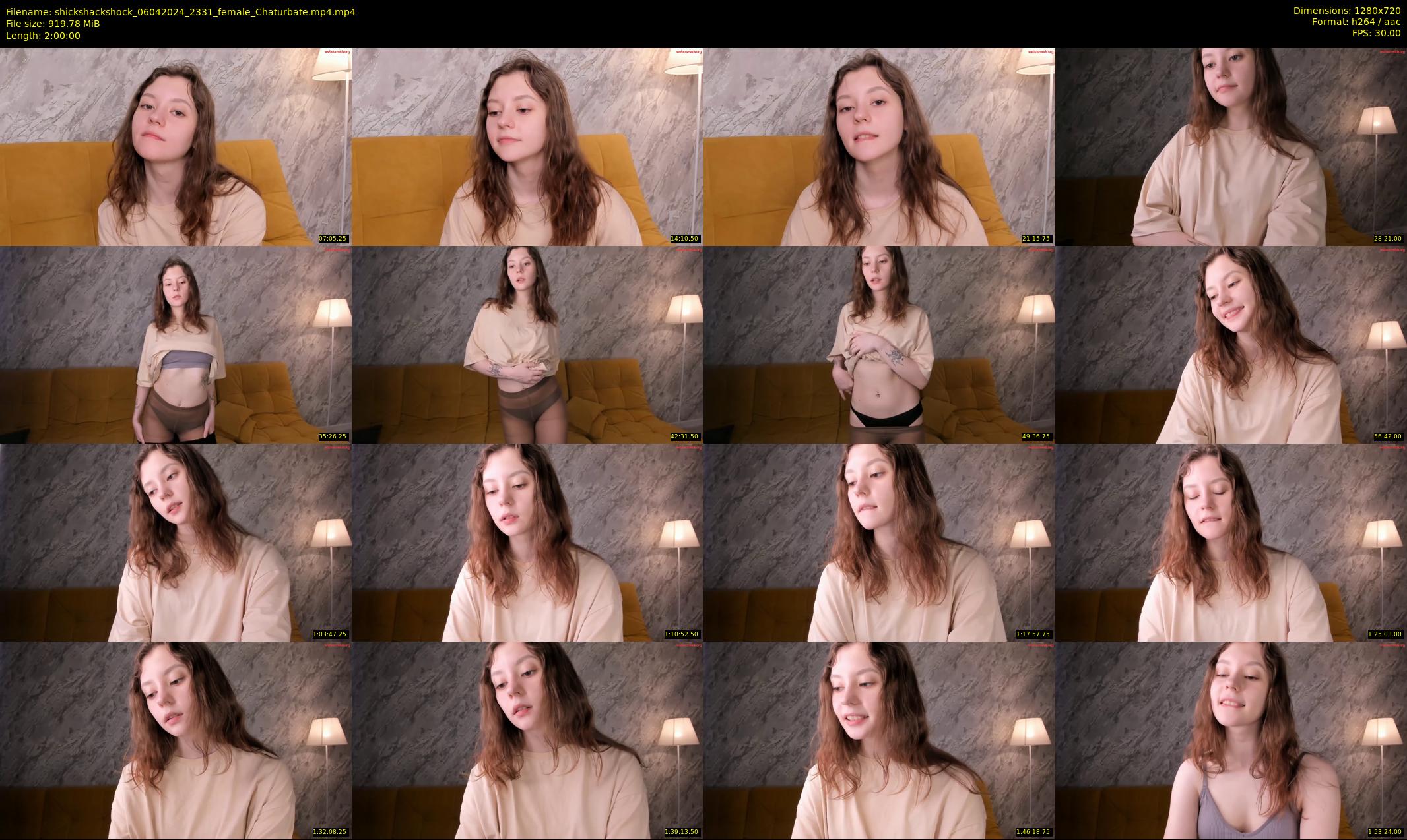 shickshackshock — 120 minute Chaturbate female cam show recording, 720p, Apr 6, 2024
