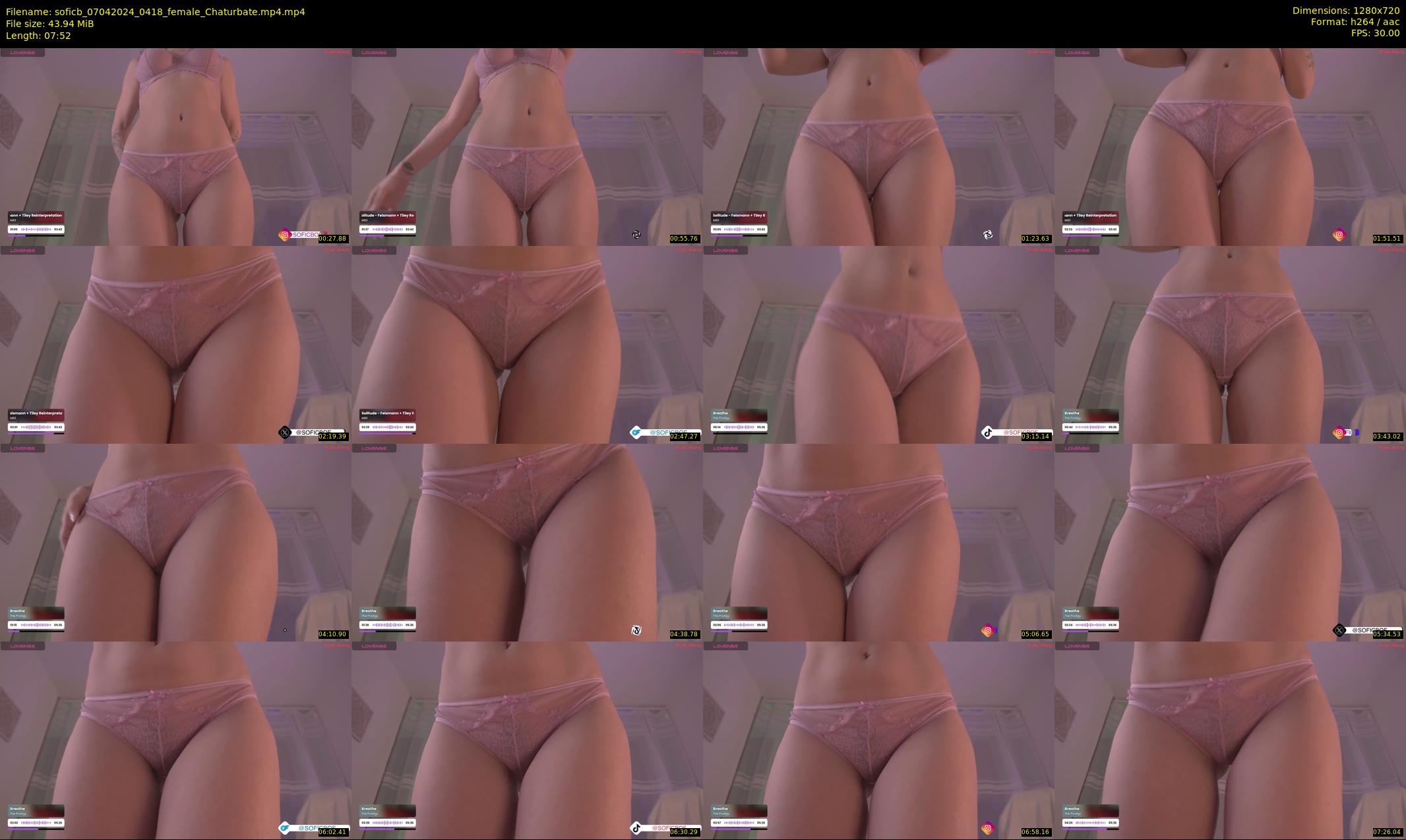 soficb — 8 minute Chaturbate female cam show recording, 720p, Apr 7, 2024