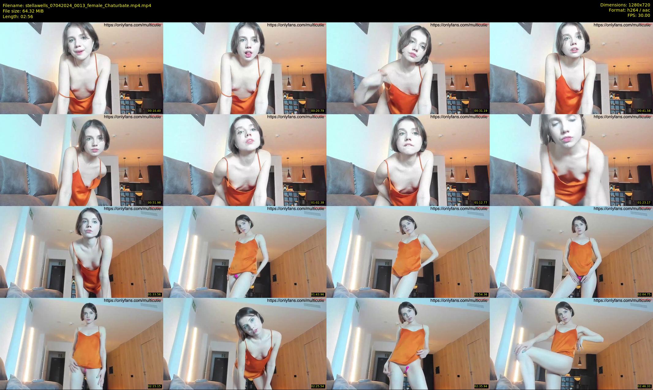 stellawells — 3 minute Chaturbate female cam show recording, 720p, Apr 7, 2024