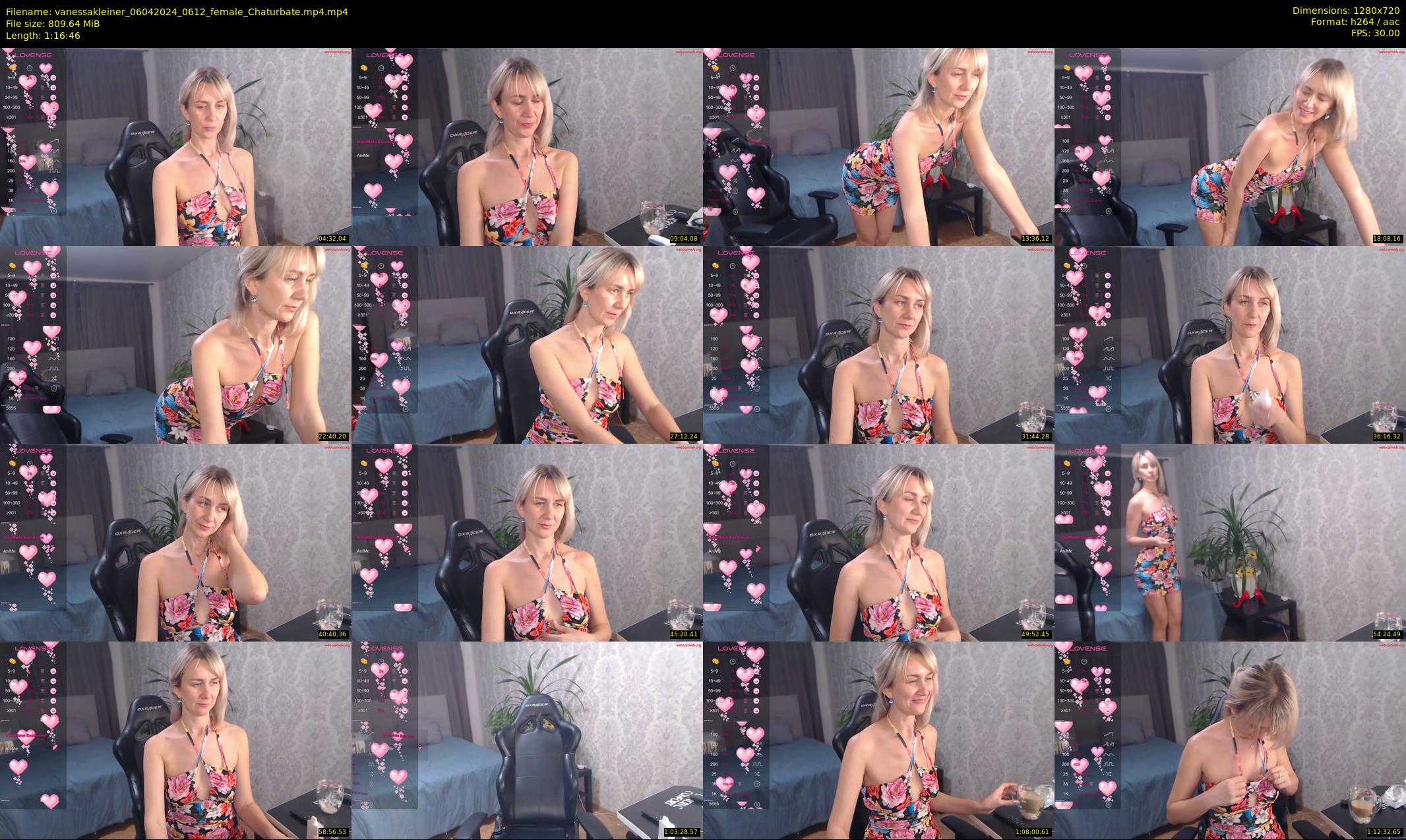vanessakleiner — 77 minute Chaturbate female cam show recording, 720p, Apr 6, 2024
