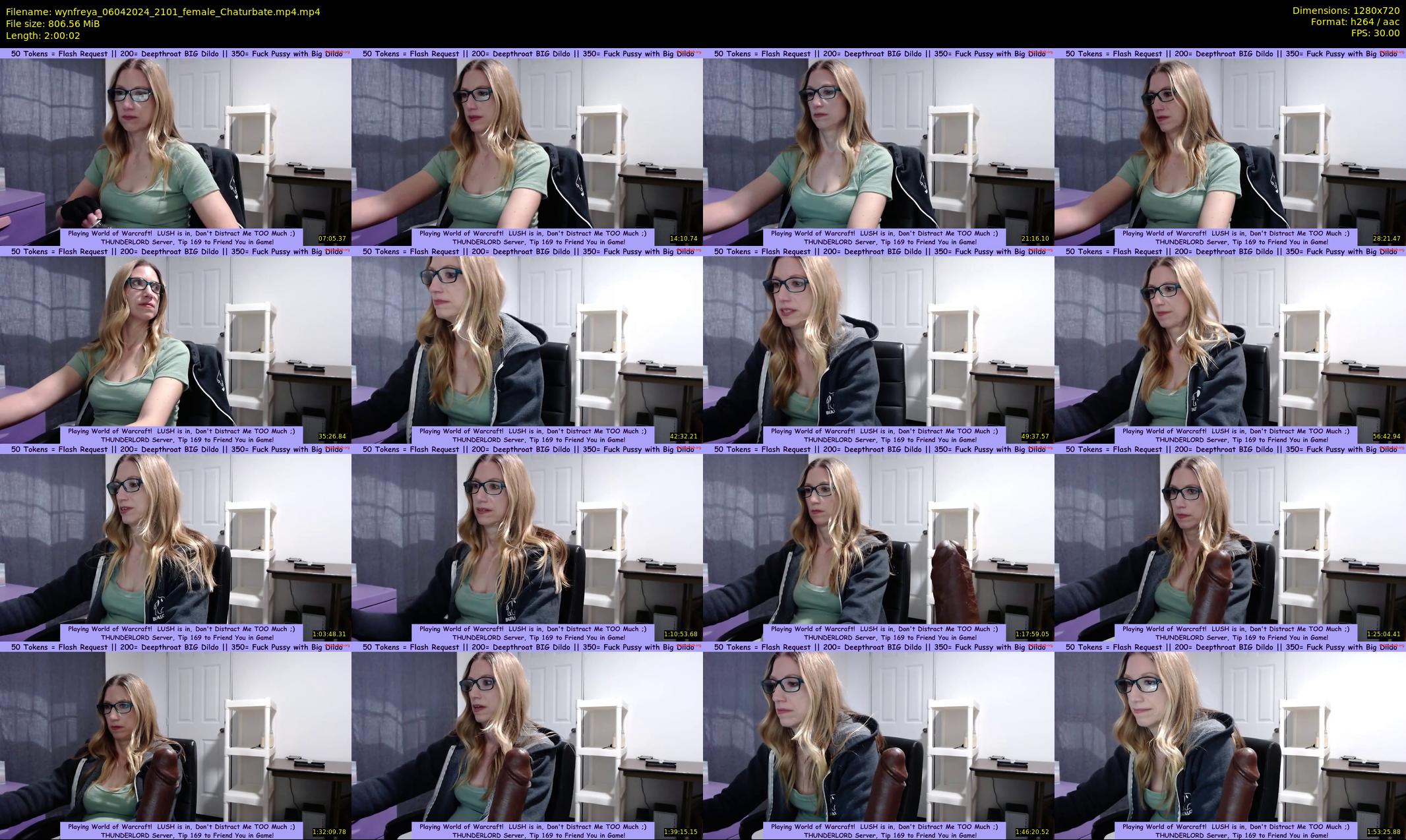 wynfreya — 121 minute Chaturbate female cam show recording, 720p, Apr 6, 2024