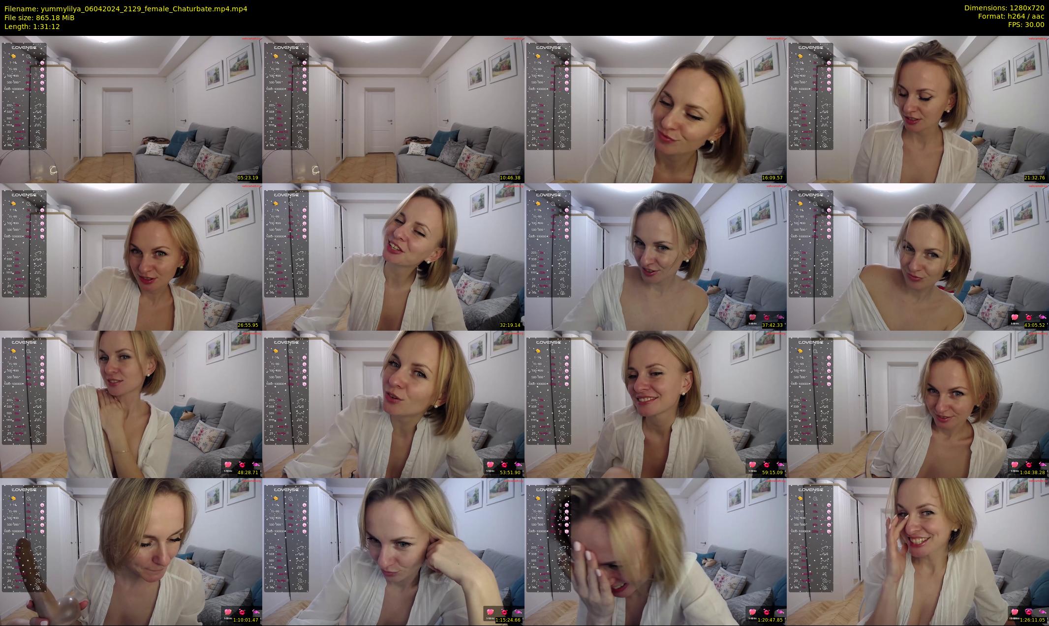 yummylilya — 92 minute Chaturbate female cam show recording, 720p, Apr 6, 2024