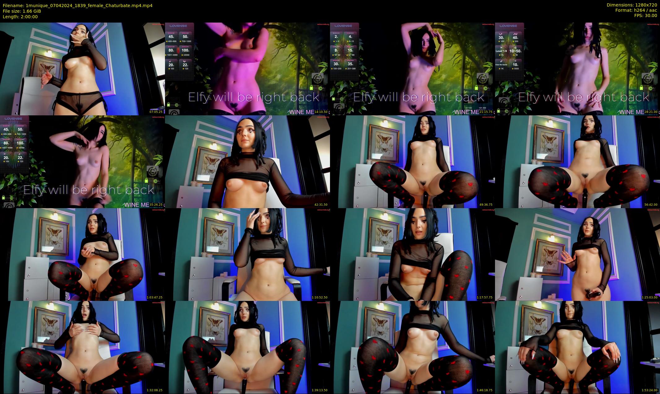 1munique — 120 minute Chaturbate female cam show recording, 720p, Apr 7, 2024