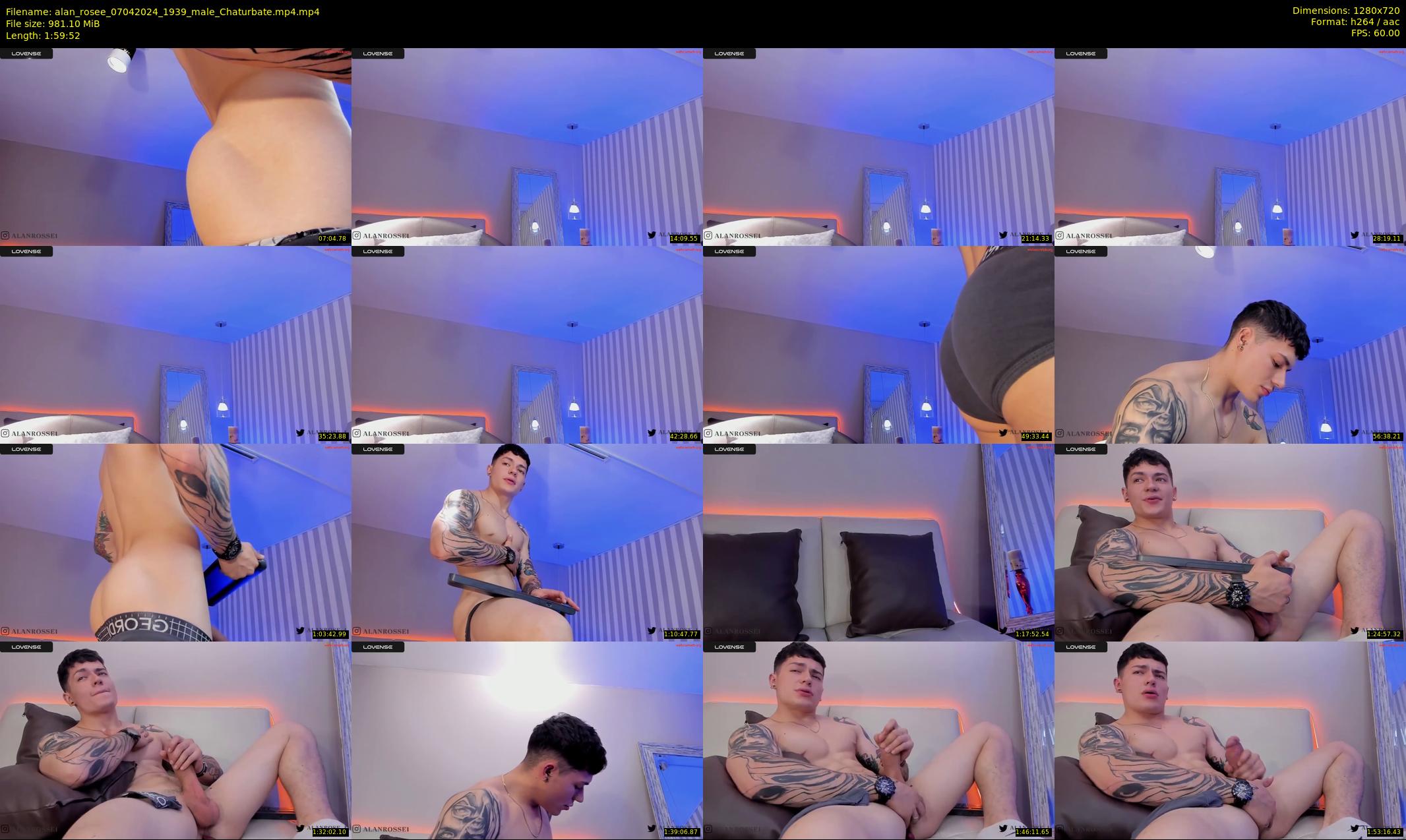 alan_rosee — 120 minute Chaturbate male cam show recording, 720p, Apr 7, 2024