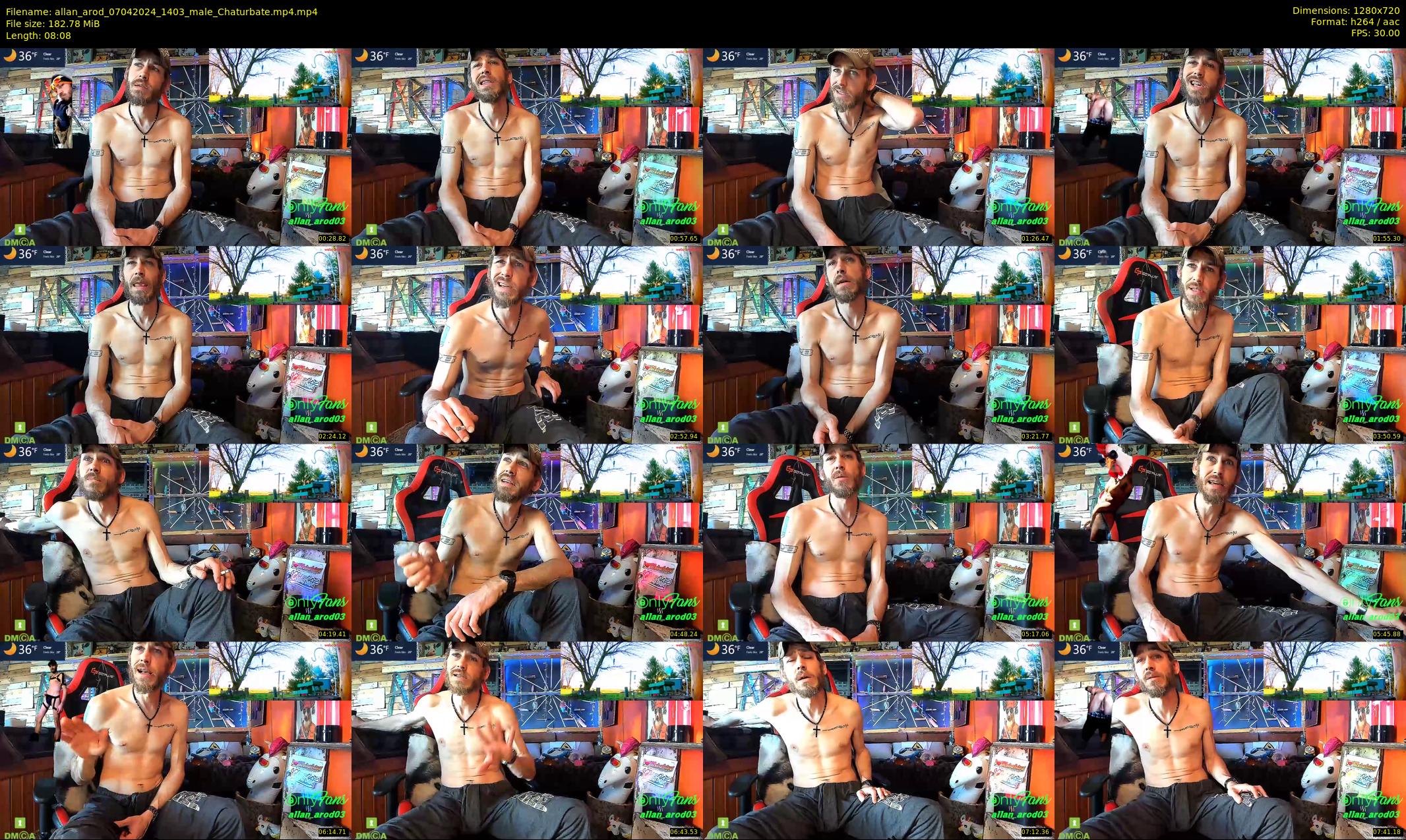 allan_arod — 9 minute Chaturbate male cam show recording, 720p, Apr 7, 2024