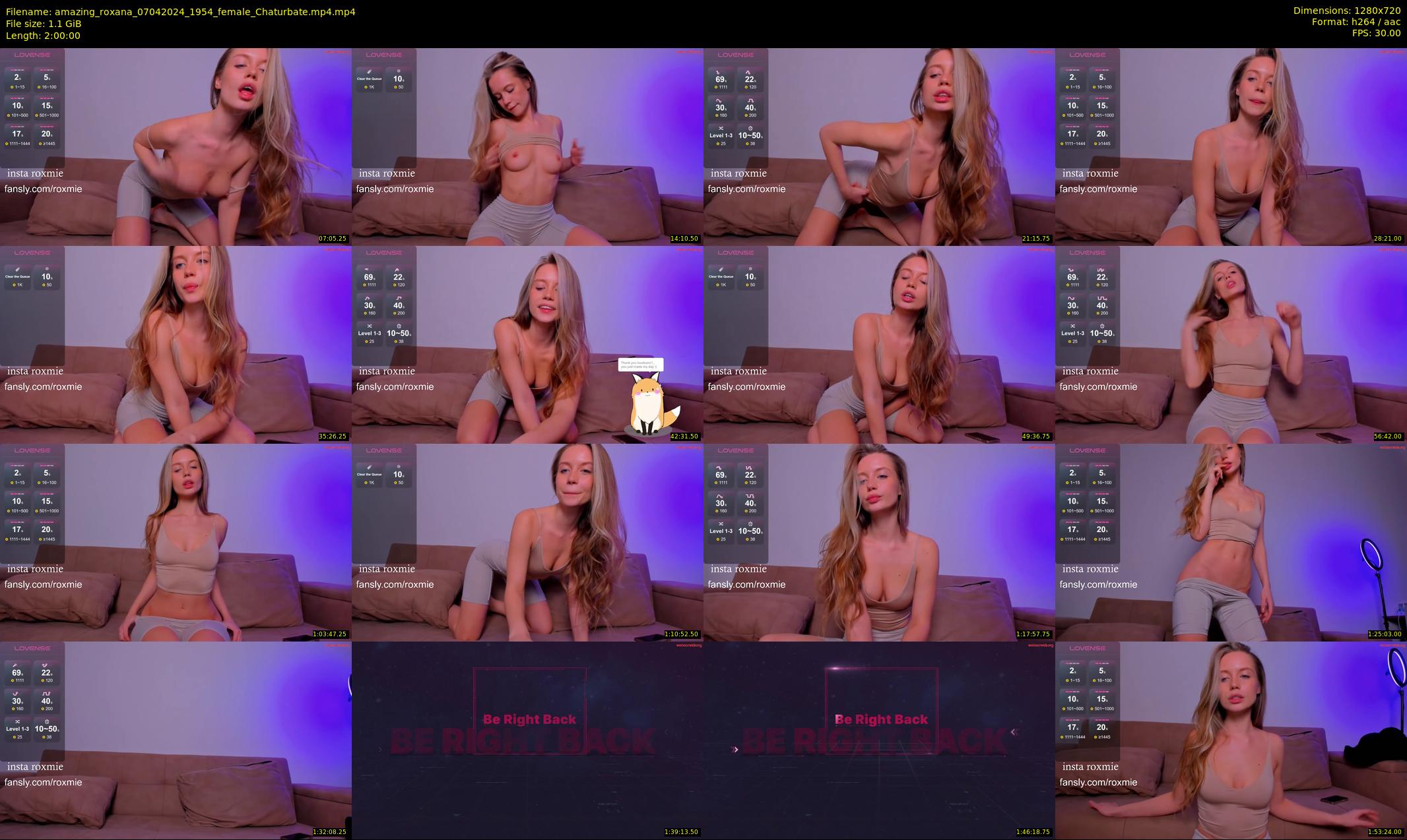 amazing_roxana — 120 minute Chaturbate female cam show recording, 720p, Apr 7, 2024