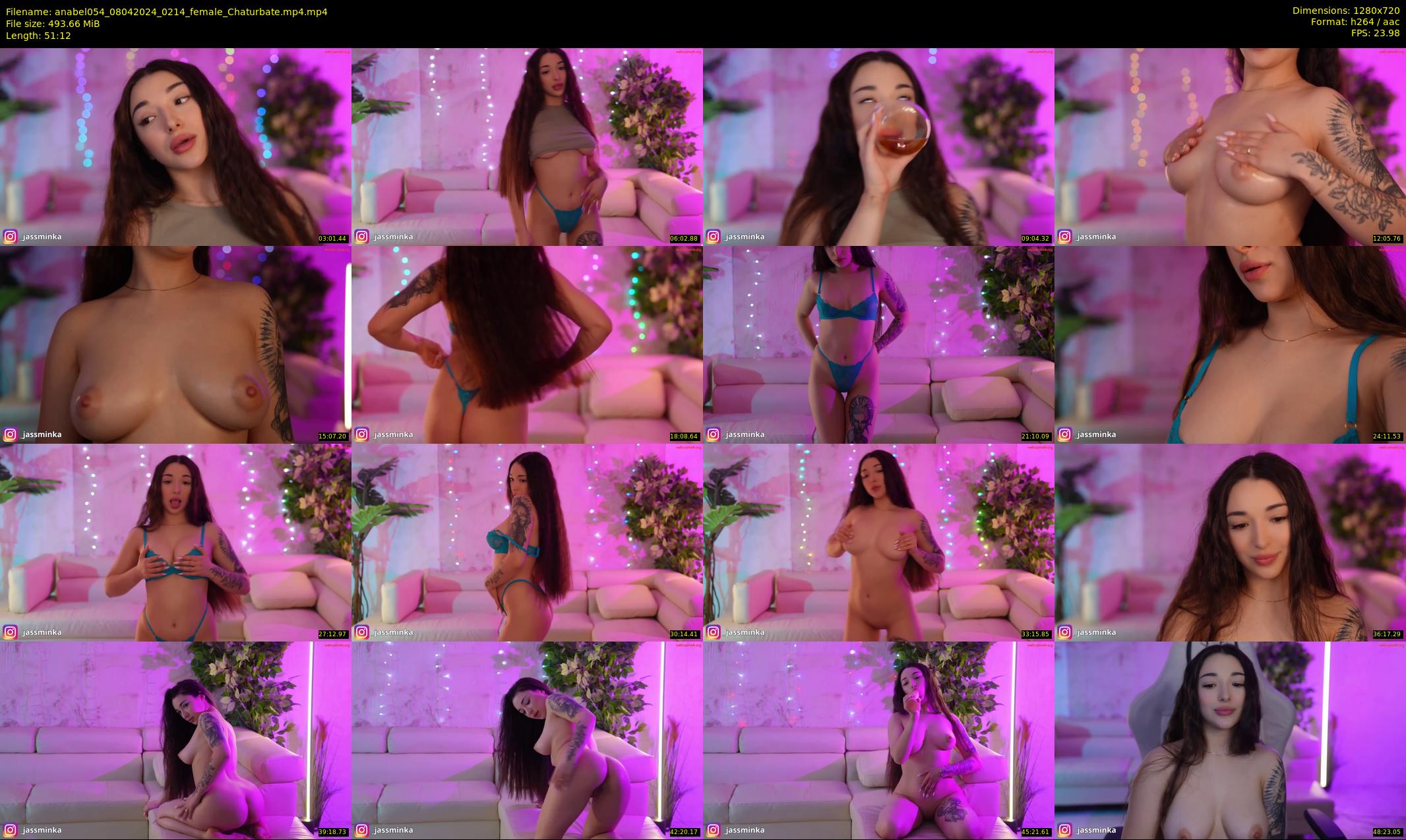 anabel054 — 52 minute Chaturbate female cam show recording, 720p, Apr 8, 2024