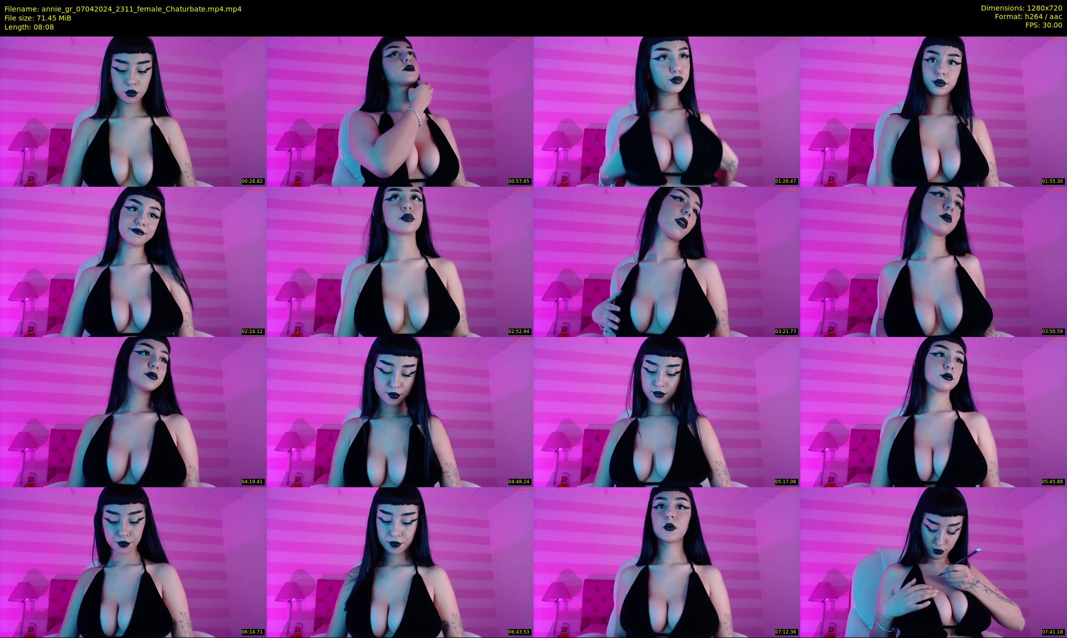 annie_gr — 9 minute Chaturbate female cam show recording, 720p, Apr 7, 2024