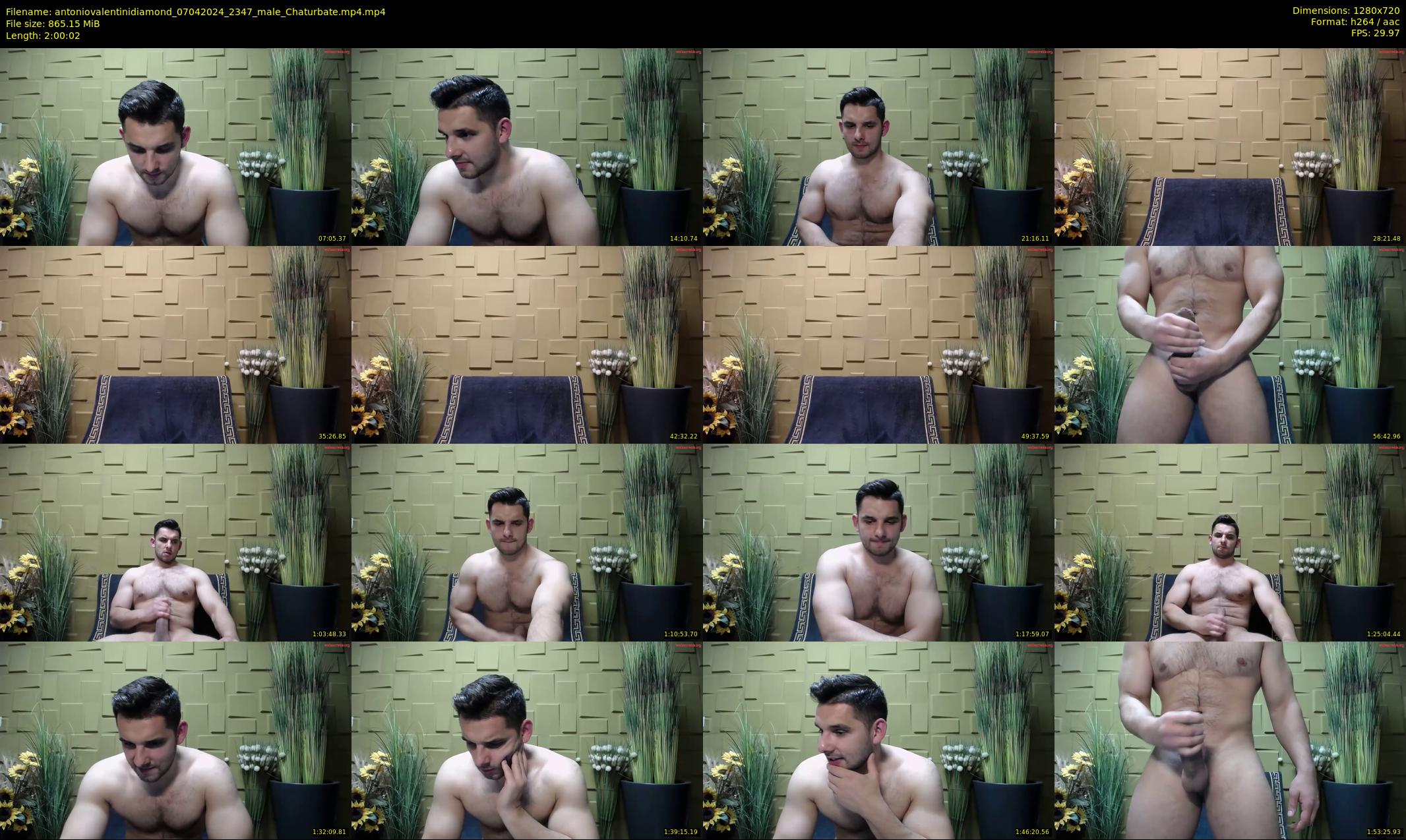 antoniovalentinidiamond — 121 minute Chaturbate male cam show recording, 720p, Apr 7, 2024