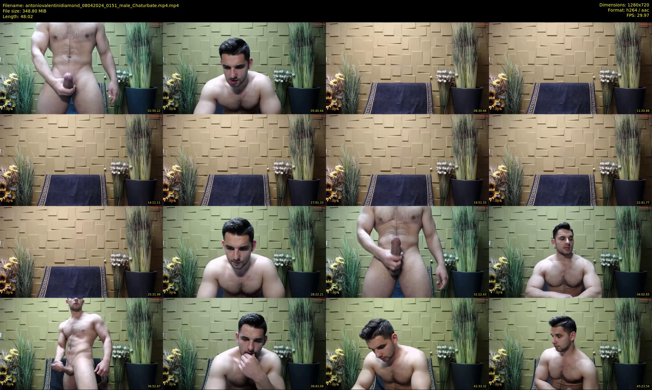 antoniovalentinidiamond — 49 minute Chaturbate male cam show recording, 720p, Apr 8, 2024