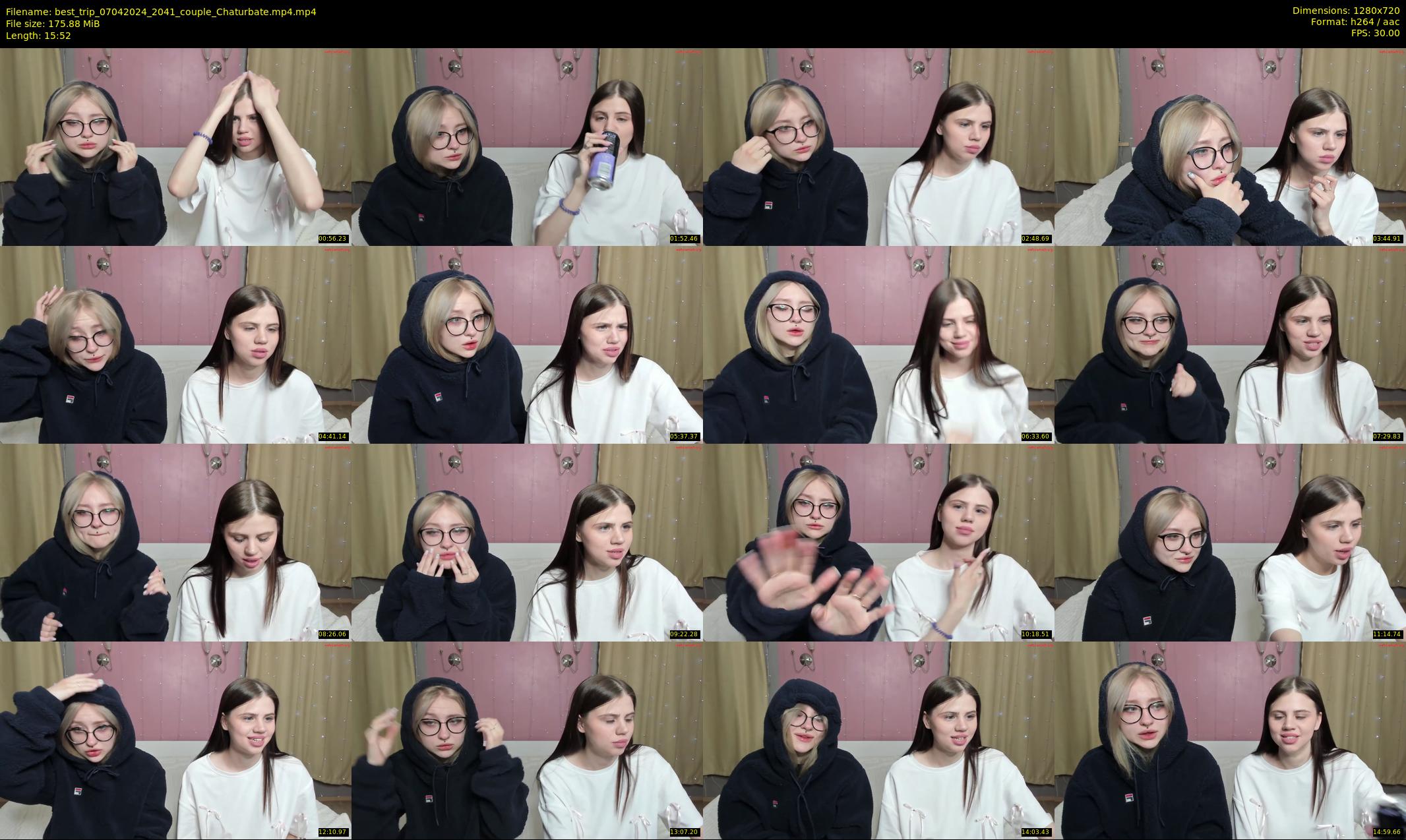 best_trip — 16 minute Chaturbate couple cam show recording, 720p, Apr 7, 2024