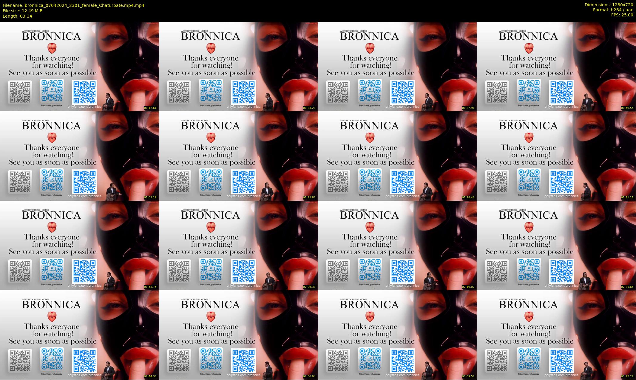 bronnica — 4 minute Chaturbate female cam show recording, 720p, Apr 7, 2024