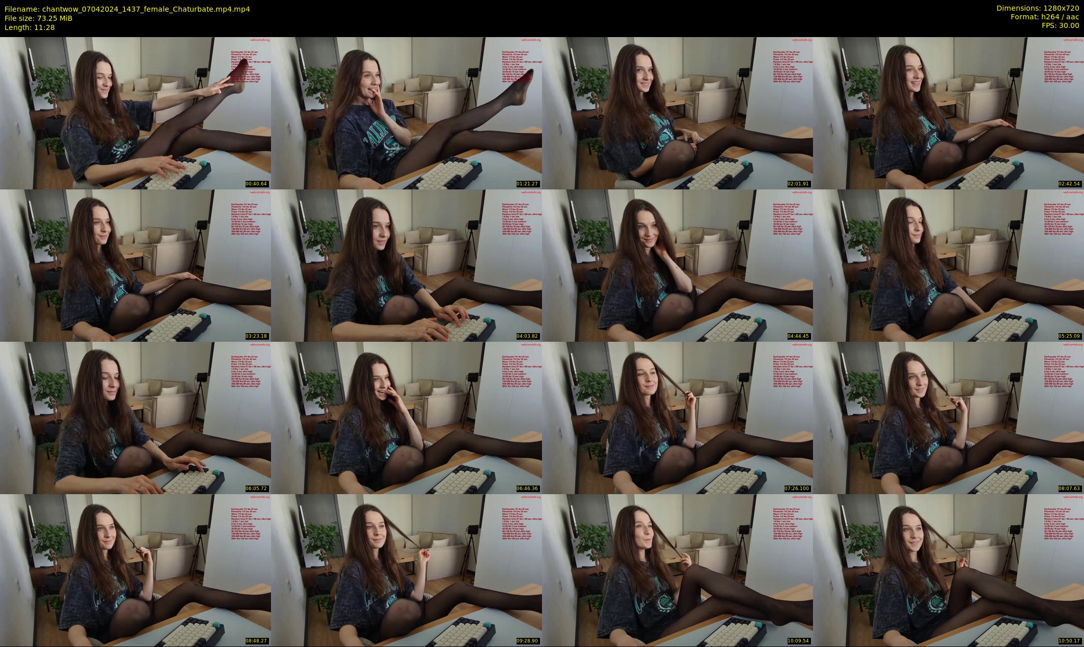chantwow — 12 minute Chaturbate female cam show recording, 720p, Apr 7, 2024