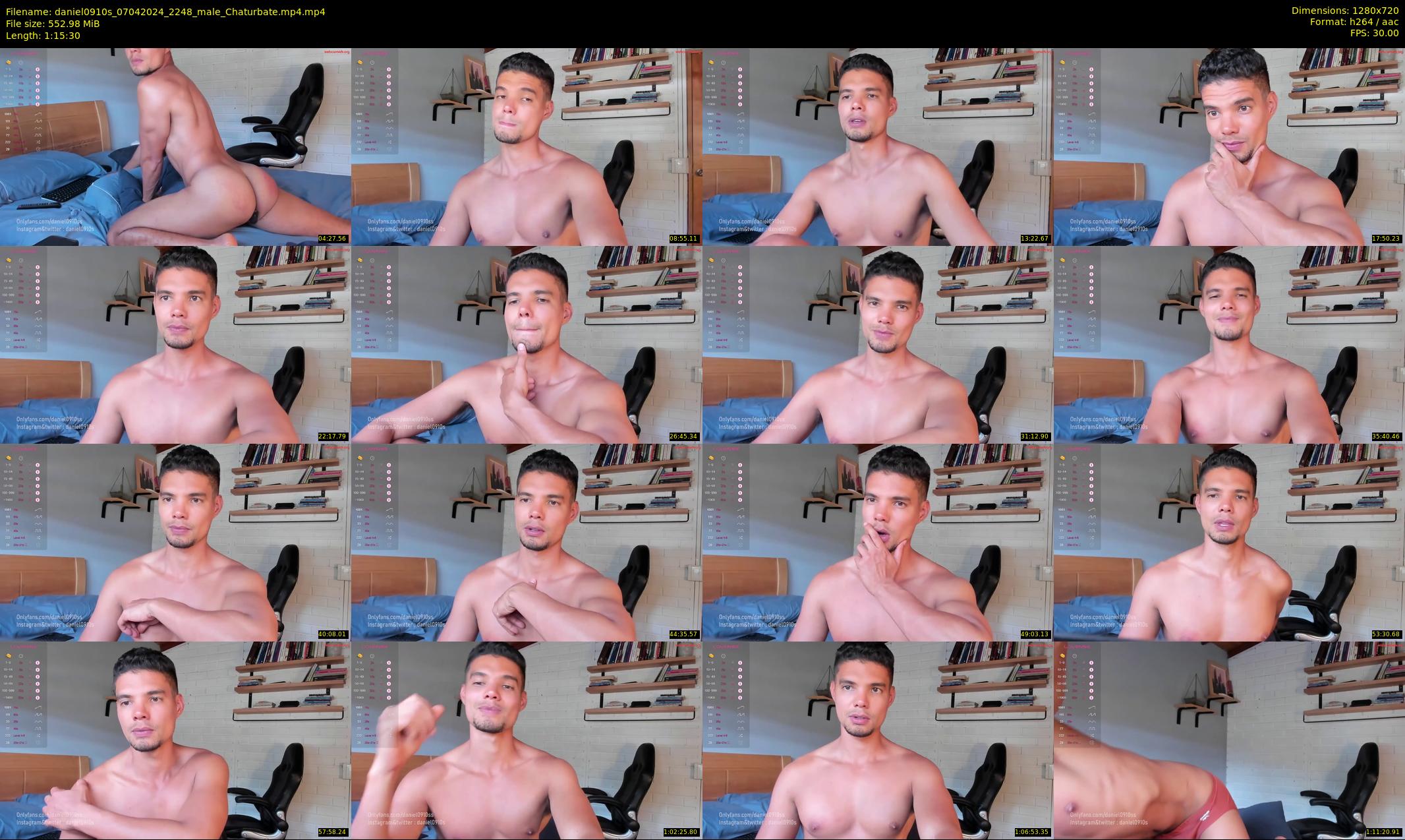 daniel0910s — 76 minute Chaturbate male cam show recording, 720p, Apr 7, 2024