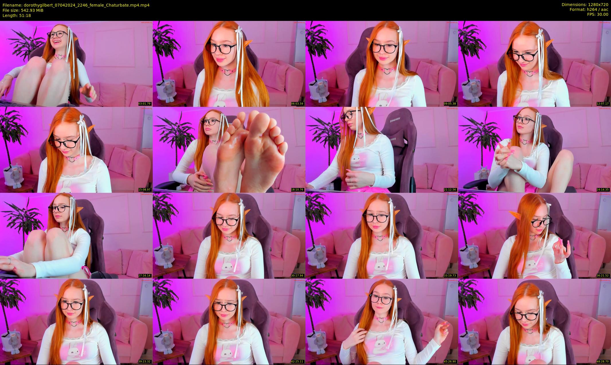 dorothygilbert — 52 minute Chaturbate female cam show recording, 720p, Apr 7, 2024