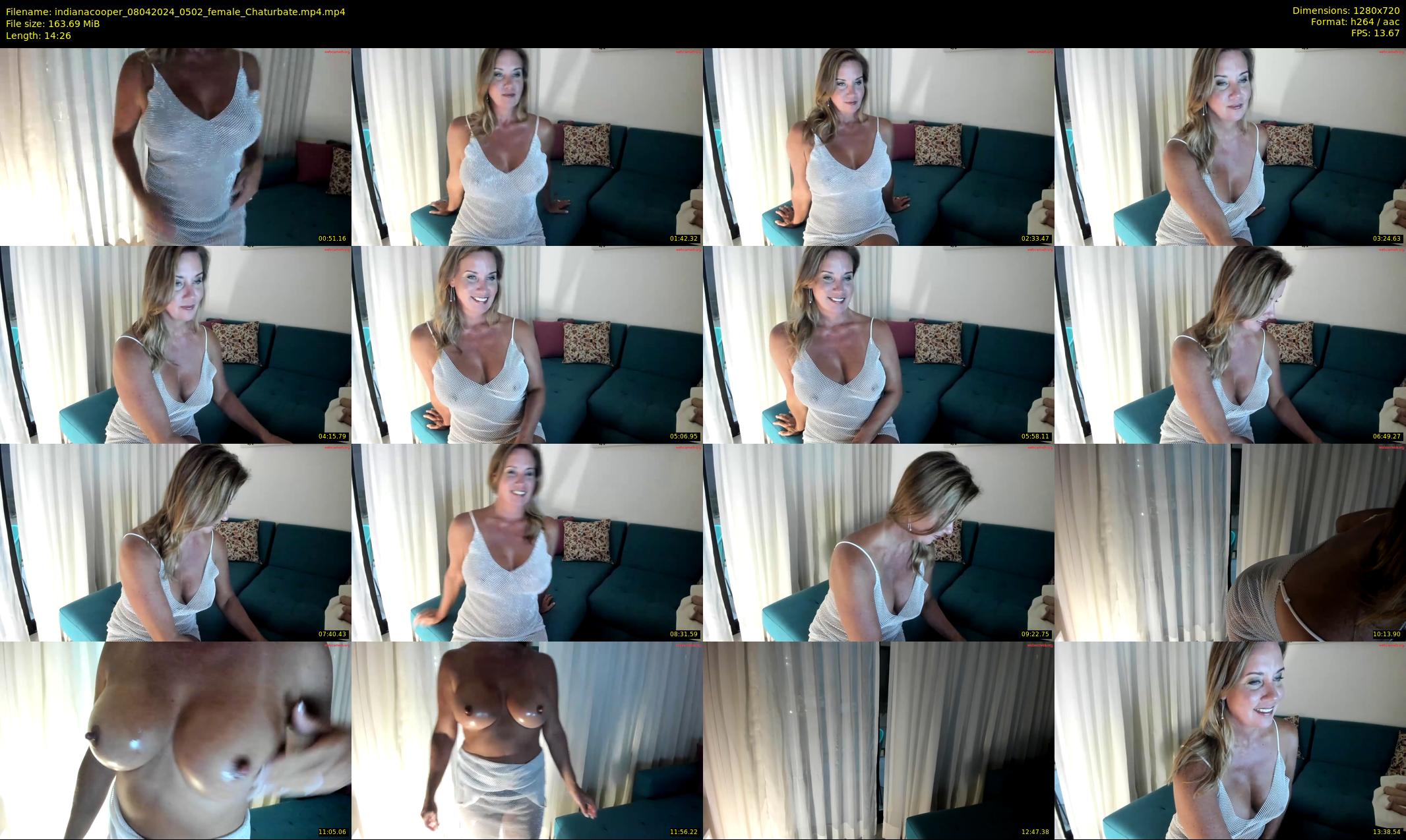 indianacooper — 15 minute Chaturbate female cam show recording, 720p, Apr 8, 2024