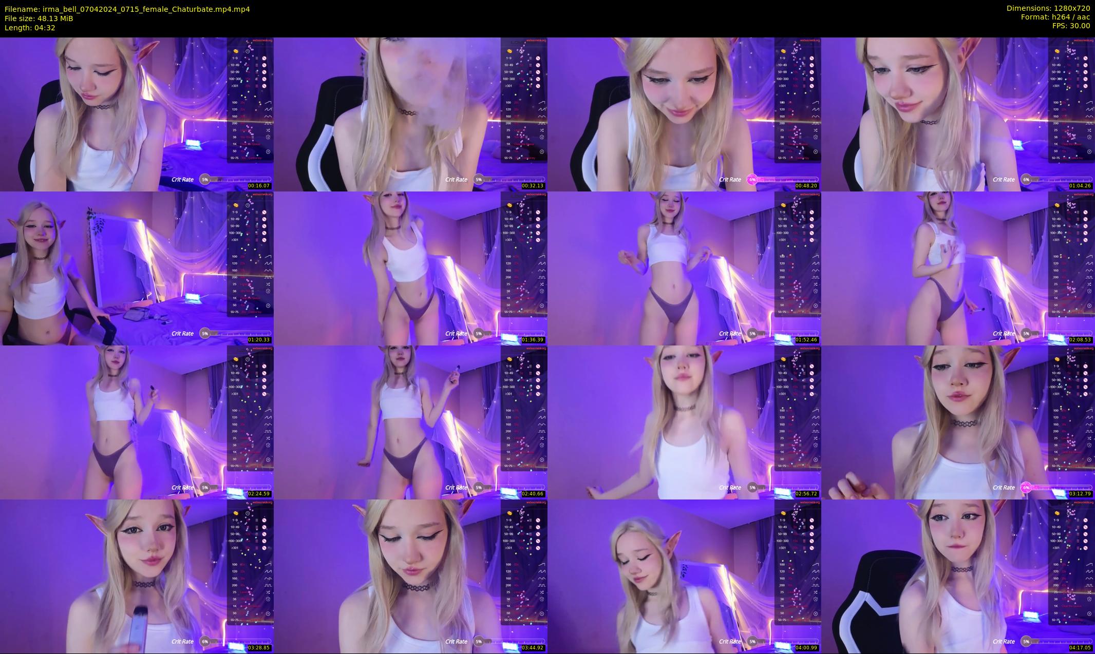 irma_bell — 5 minute Chaturbate female cam show recording, 720p, Apr 7, 2024