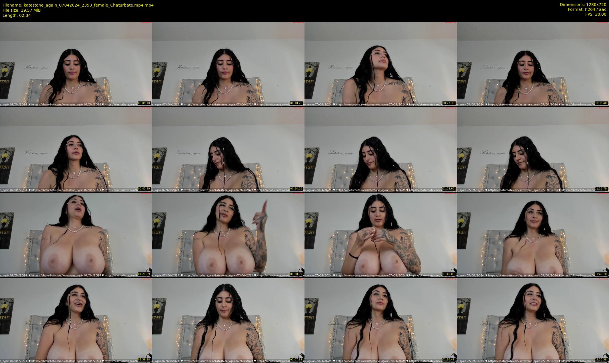 katestone_again — 3 minute Chaturbate female cam show recording, 720p, Apr 7, 2024