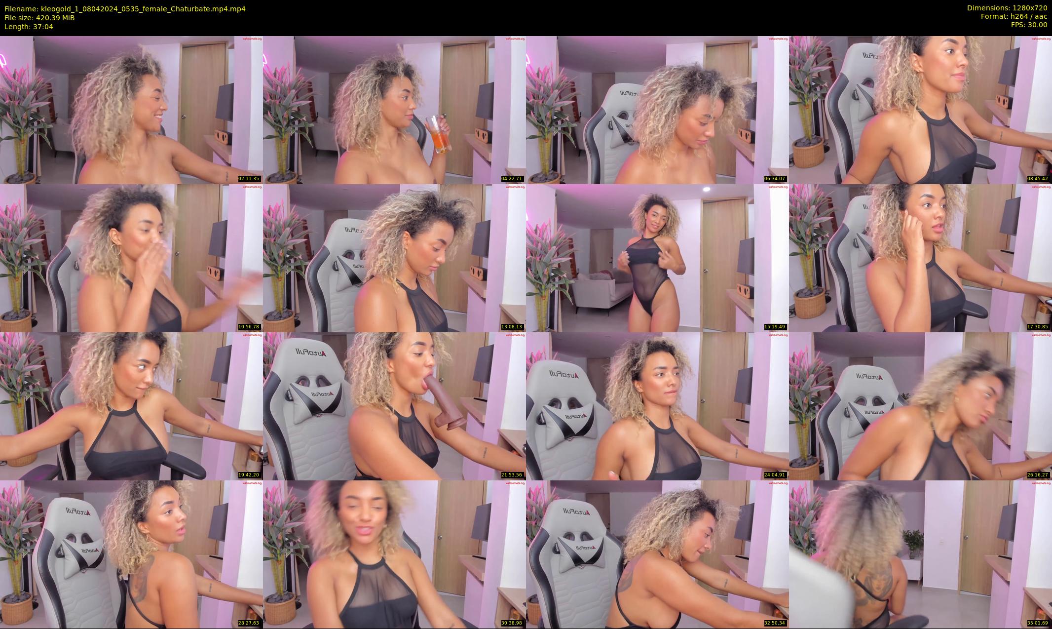 kleogold_1 — 38 minute Chaturbate female cam show recording, 720p, Apr 8, 2024