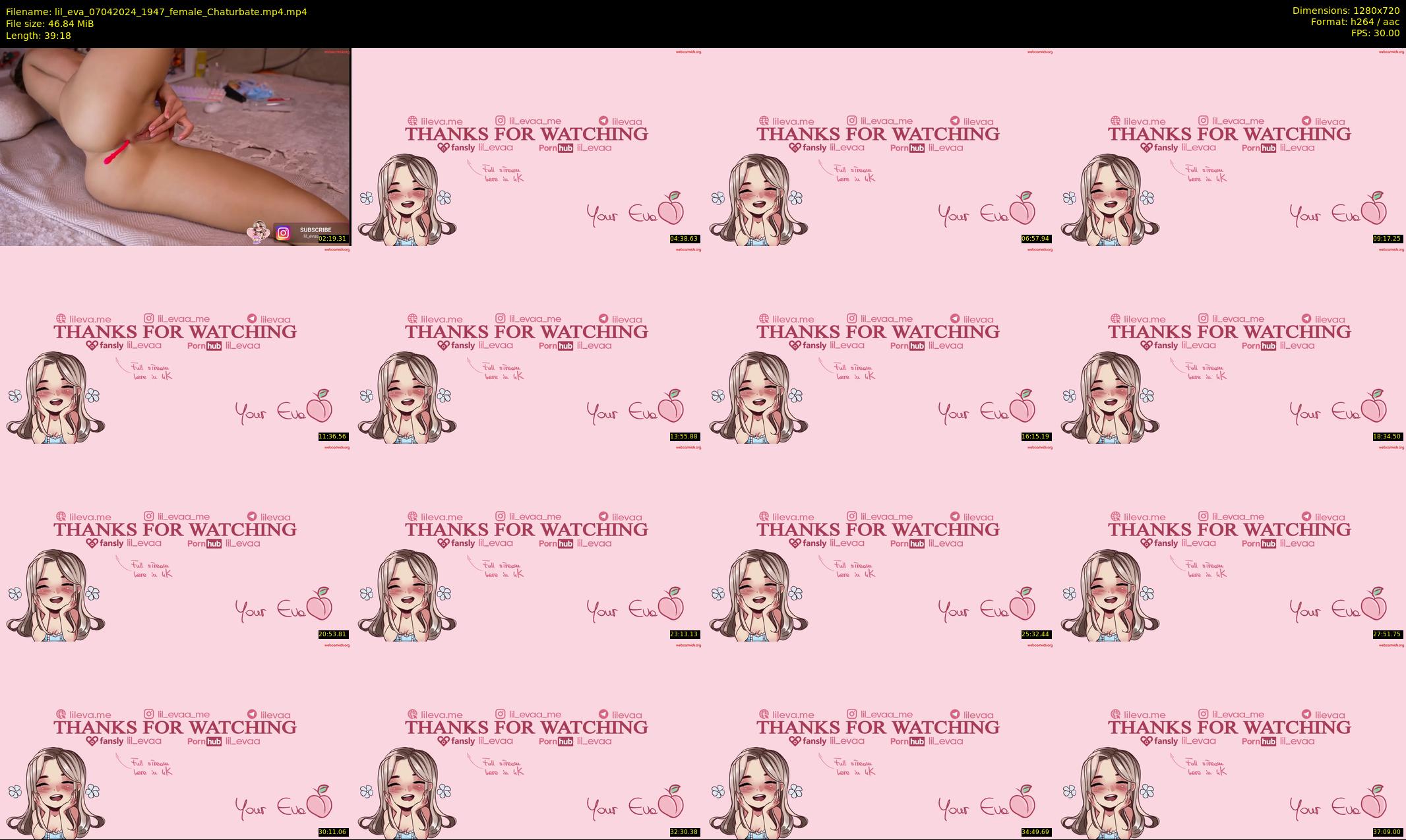 lil_eva — 40 minute Chaturbate female cam show recording, 720p, Apr 7, 2024