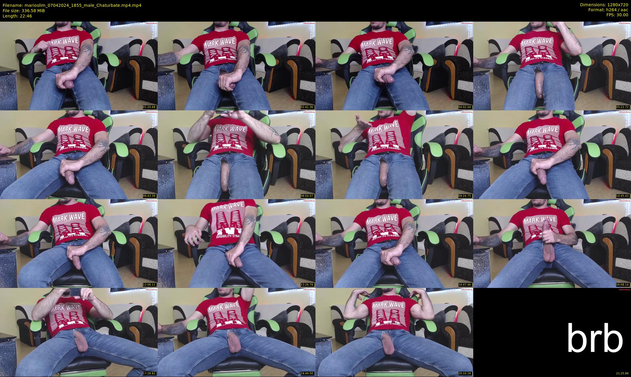 marioslim — 23 minute Chaturbate male cam show recording, 720p, Apr 7, 2024