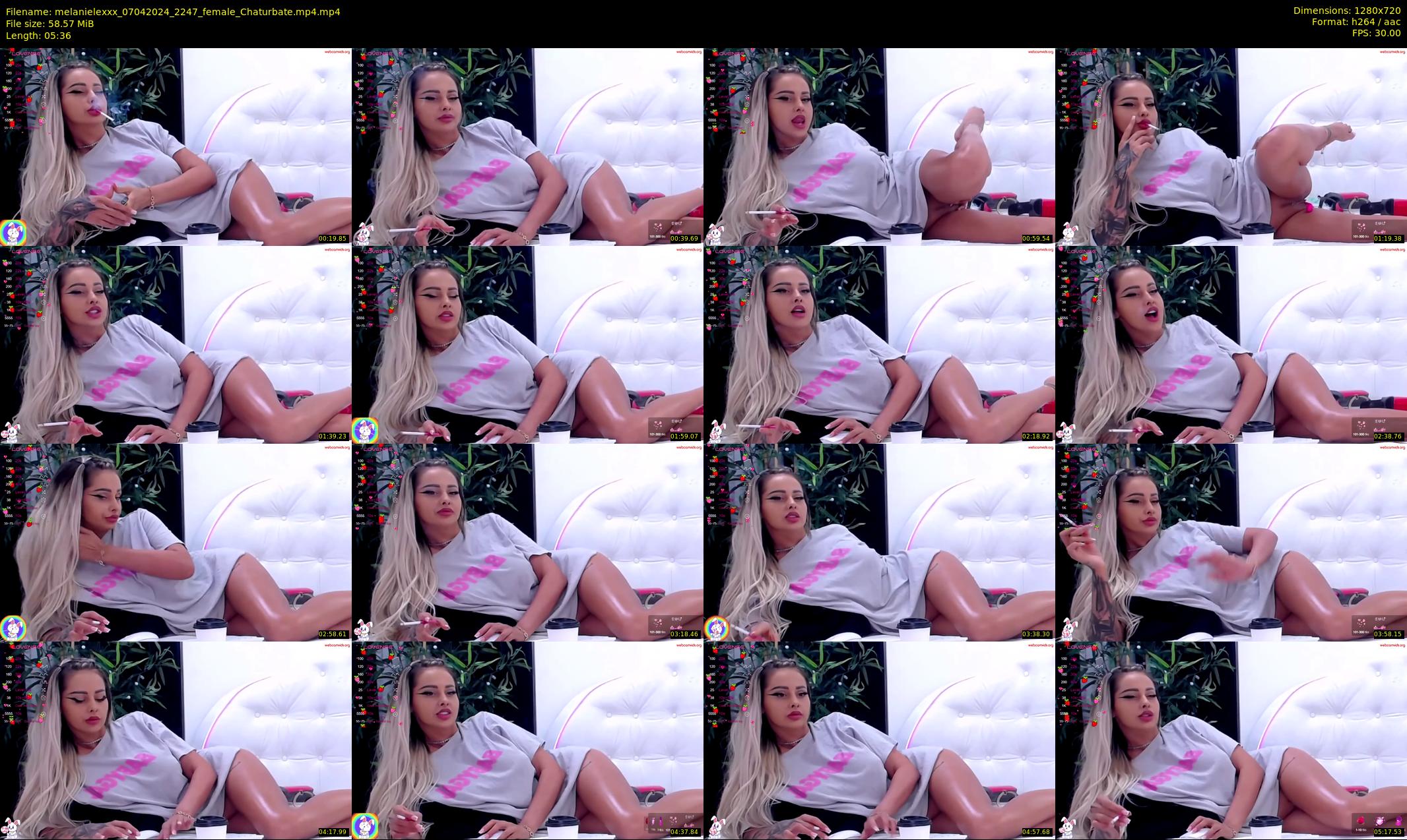melanielexxx — 6 minute Chaturbate female cam show recording, 720p, Apr 7, 2024