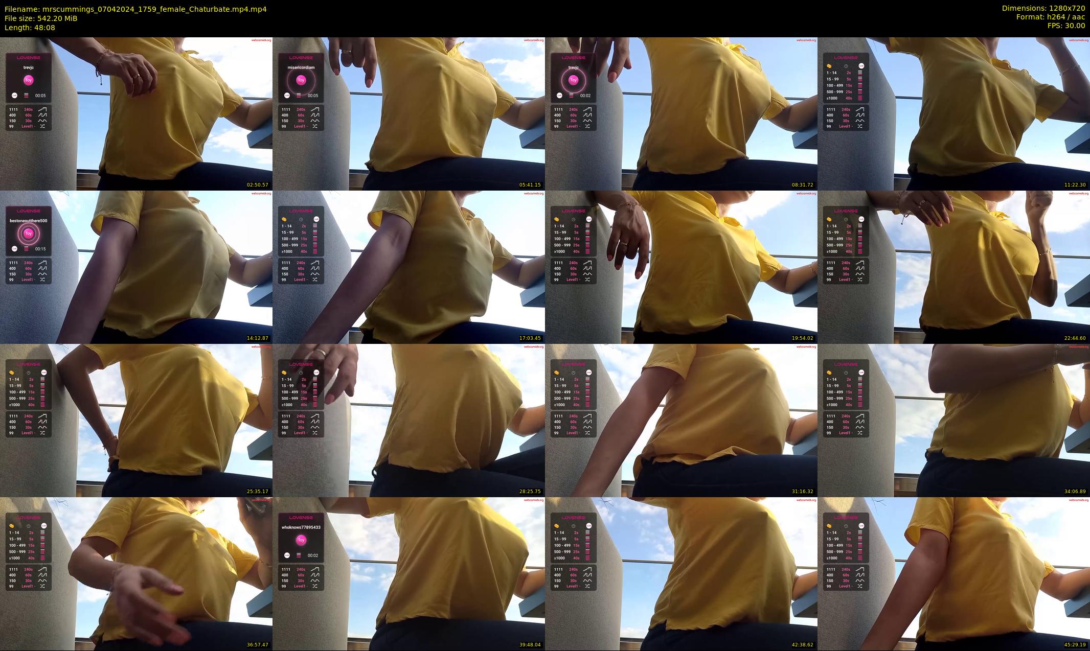 mrscummings — 49 minute Chaturbate female cam show recording, 720p, Apr 7, 2024