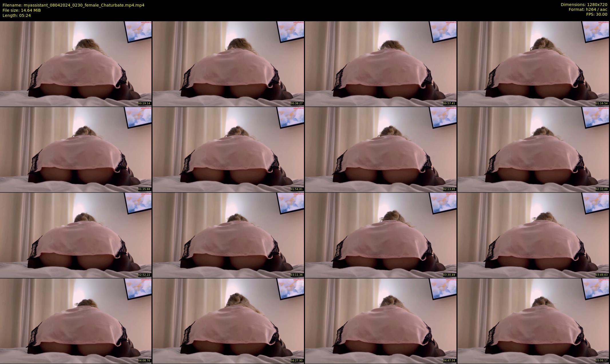 myassistant — 6 minute Chaturbate female cam show recording, 720p, Apr 8, 2024