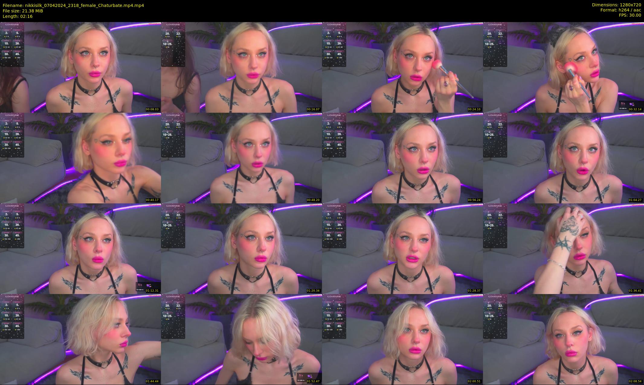 nikkisilk — 3 minute Chaturbate female cam show recording, 720p, Apr 7, 2024
