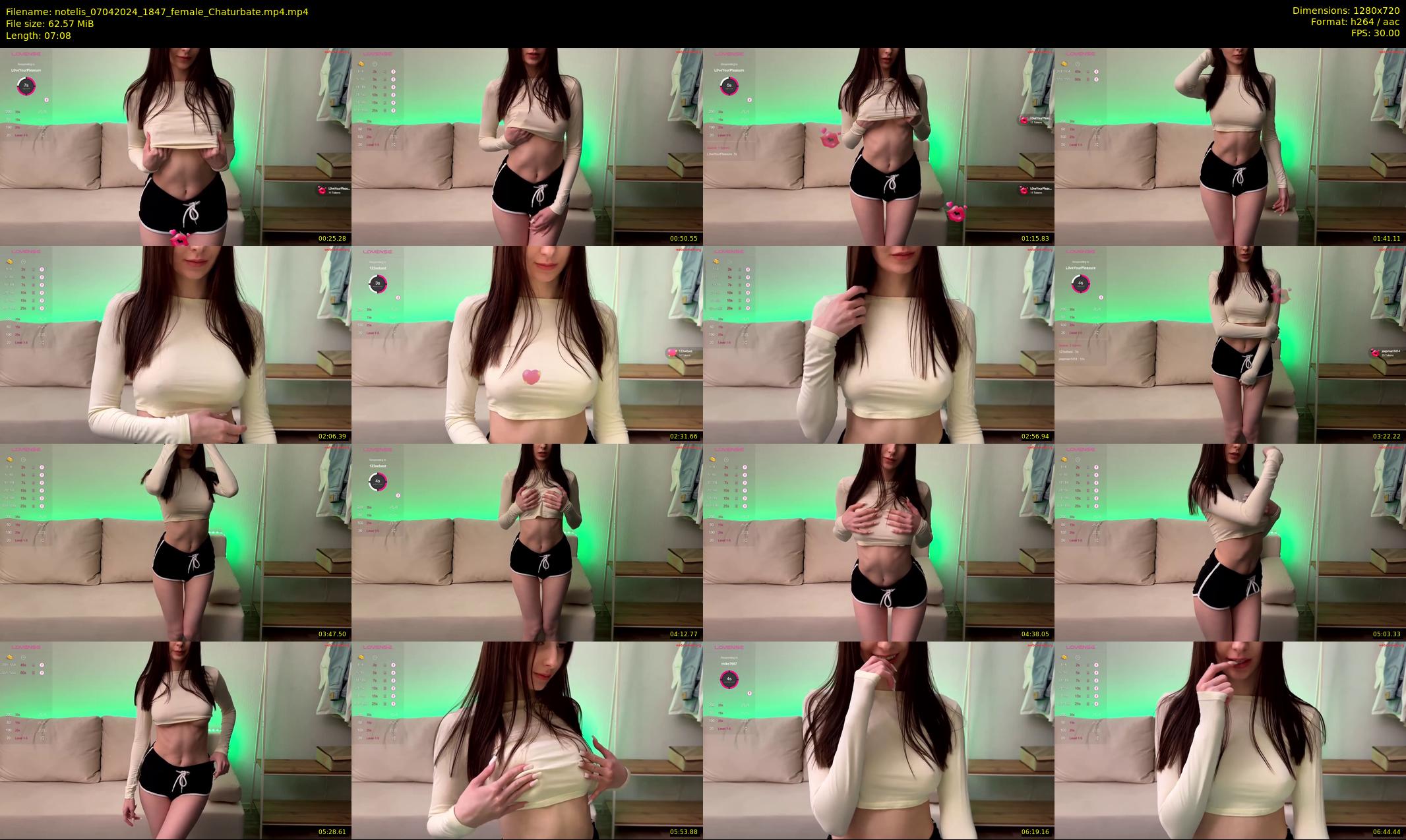 notelis — 8 minute Chaturbate female cam show recording, 720p, Apr 7, 2024
