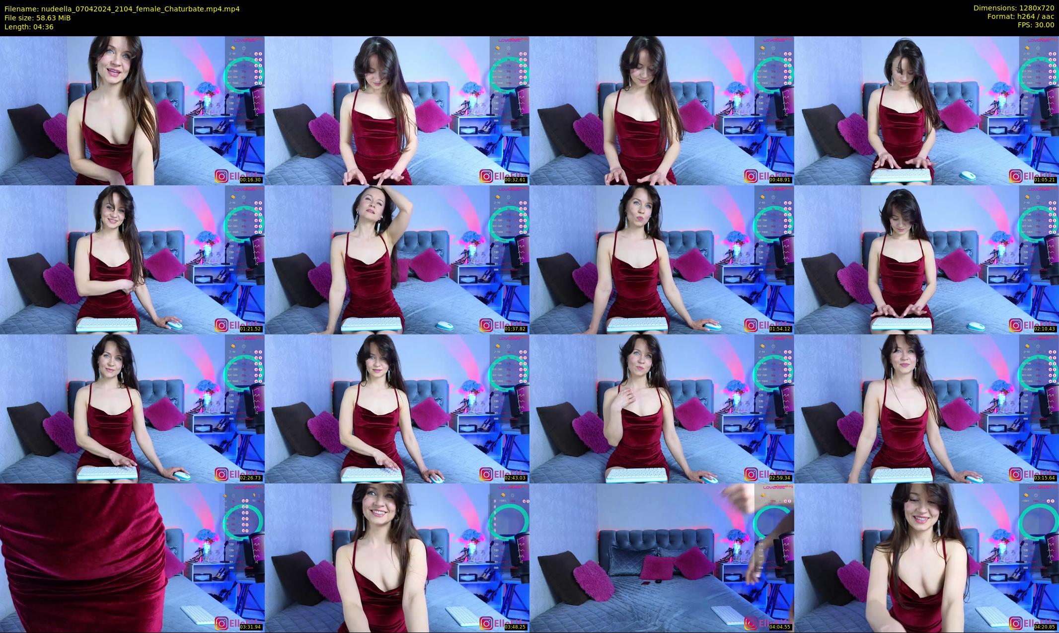 nudeella — 5 minute Chaturbate female cam show recording, 720p, Apr 7, 2024