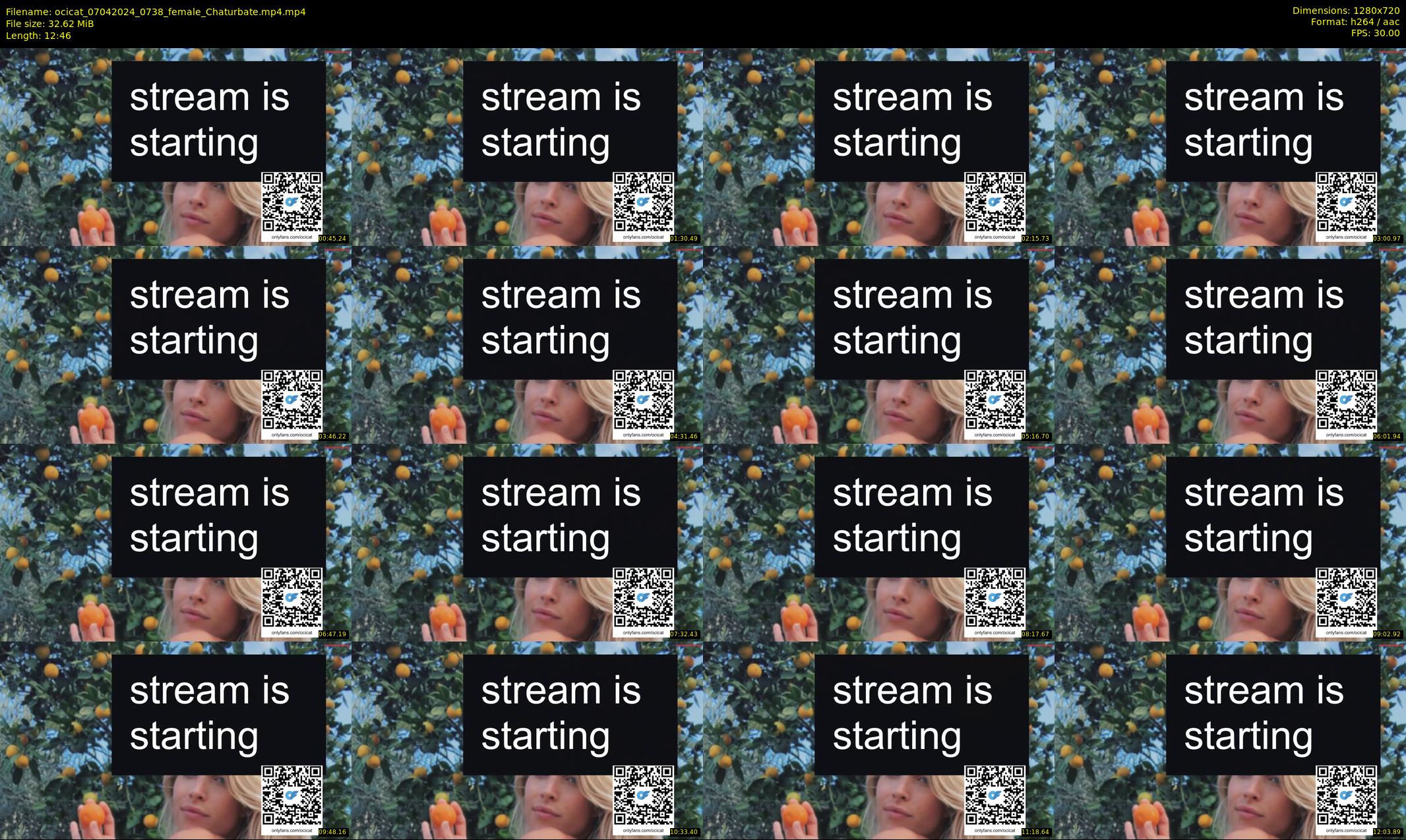 ocicat — 13 minute Chaturbate female cam show recording, 720p, Apr 7, 2024