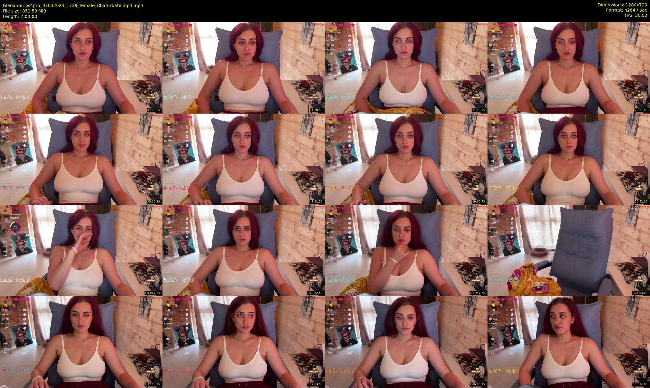 ps4pro — 120 minute Chaturbate female cam show recording, 720p, Apr 7, 2024