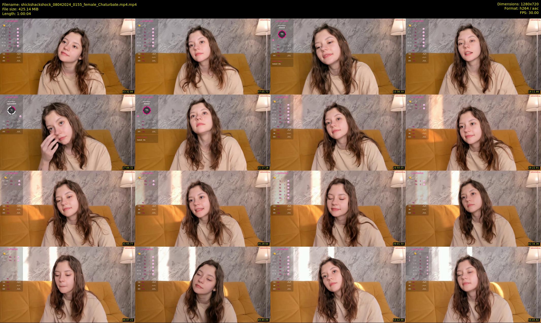 shickshackshock — 61 minute Chaturbate female cam show recording, 720p, Apr 8, 2024