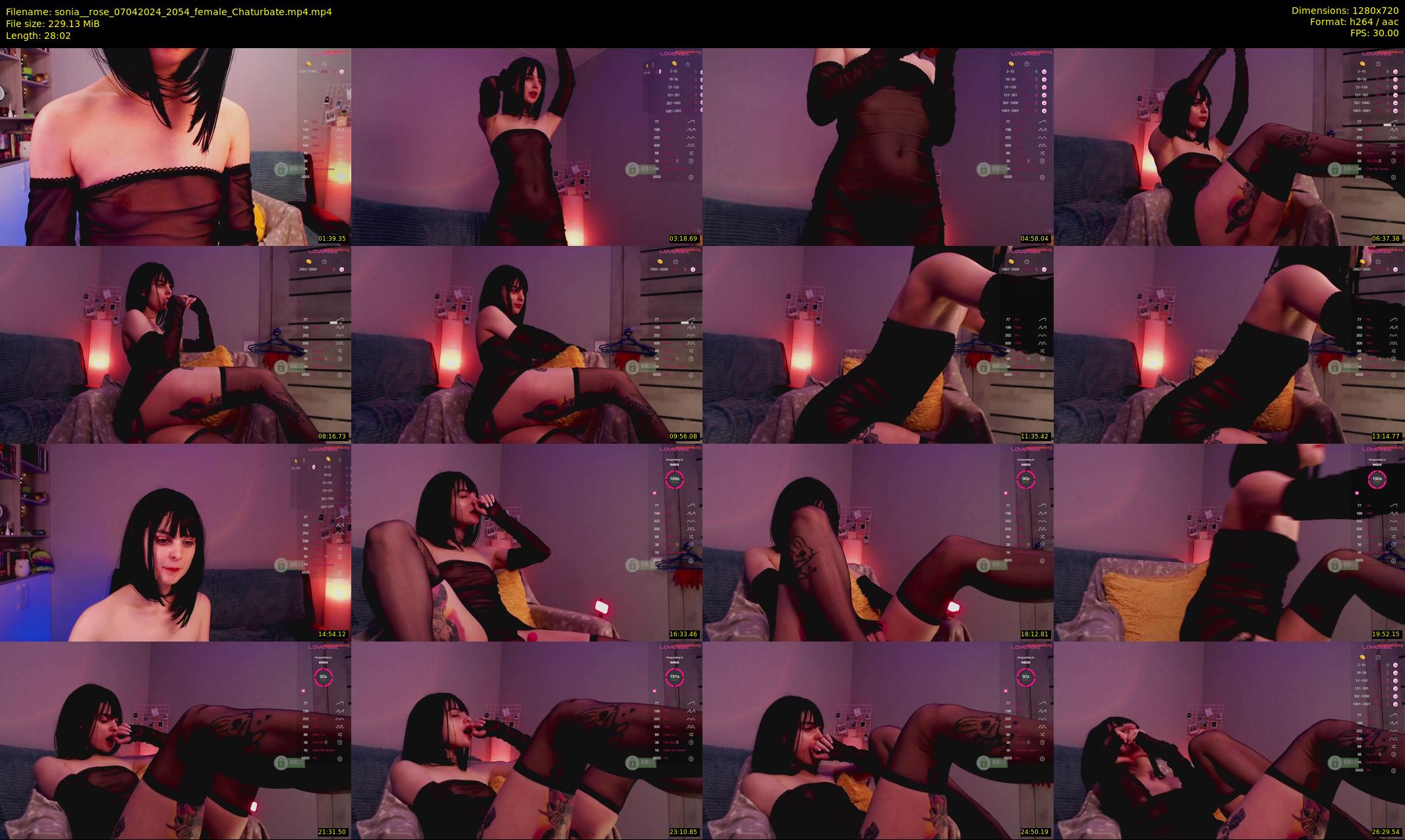 sonia__rose — 29 minute Chaturbate female cam show recording, 720p, Apr 7, 2024