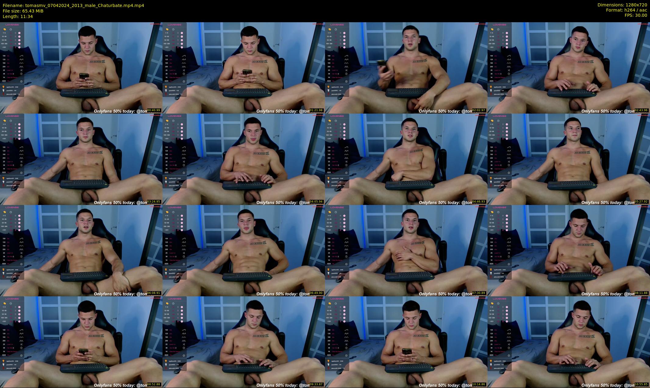 tomasmv — 12 minute Chaturbate male cam show recording, 720p, Apr 7, 2024
