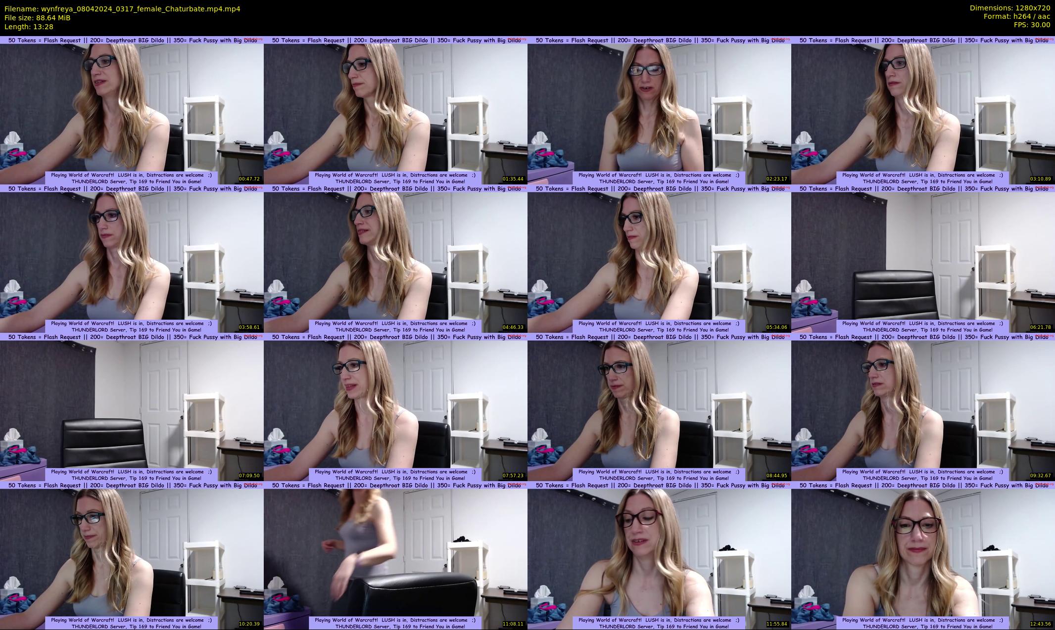 wynfreya — 14 minute Chaturbate female cam show recording, 720p, Apr 8, 2024