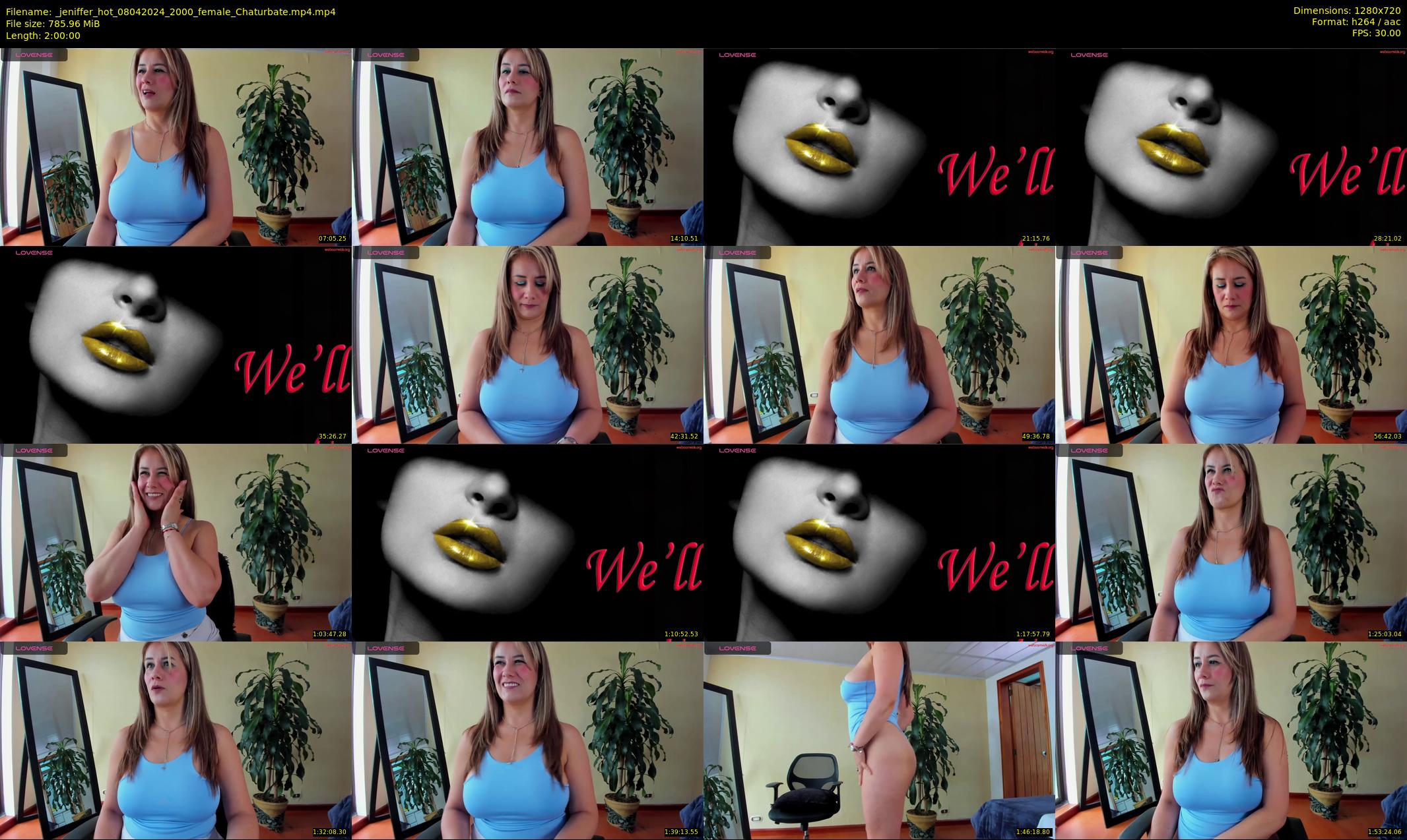 _jeniffer_hot — 120 minute Chaturbate female cam show recording, 720p, Apr 8, 2024