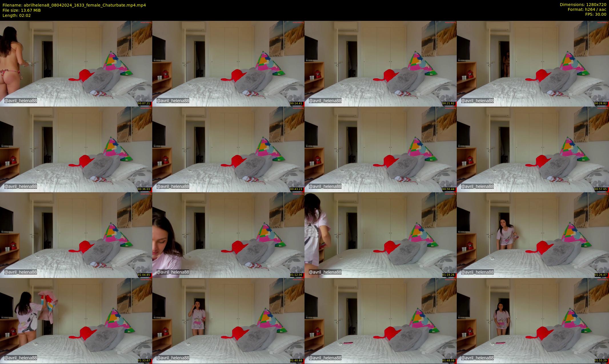 abrilhelena8 — 3 minute Chaturbate female cam show recording, 720p, Apr 8, 2024