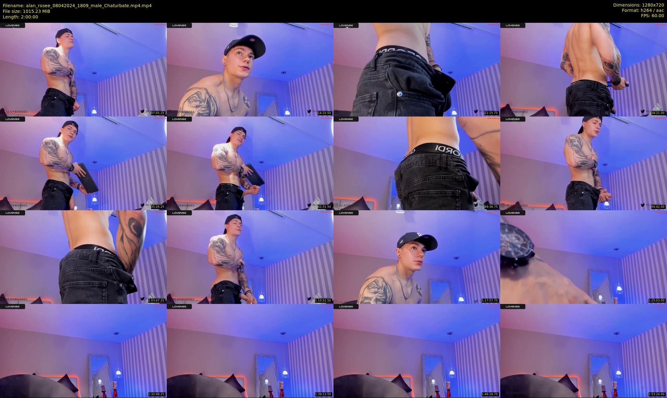 alan_rosee — 120 minute Chaturbate male cam show recording, 720p, Apr 8, 2024