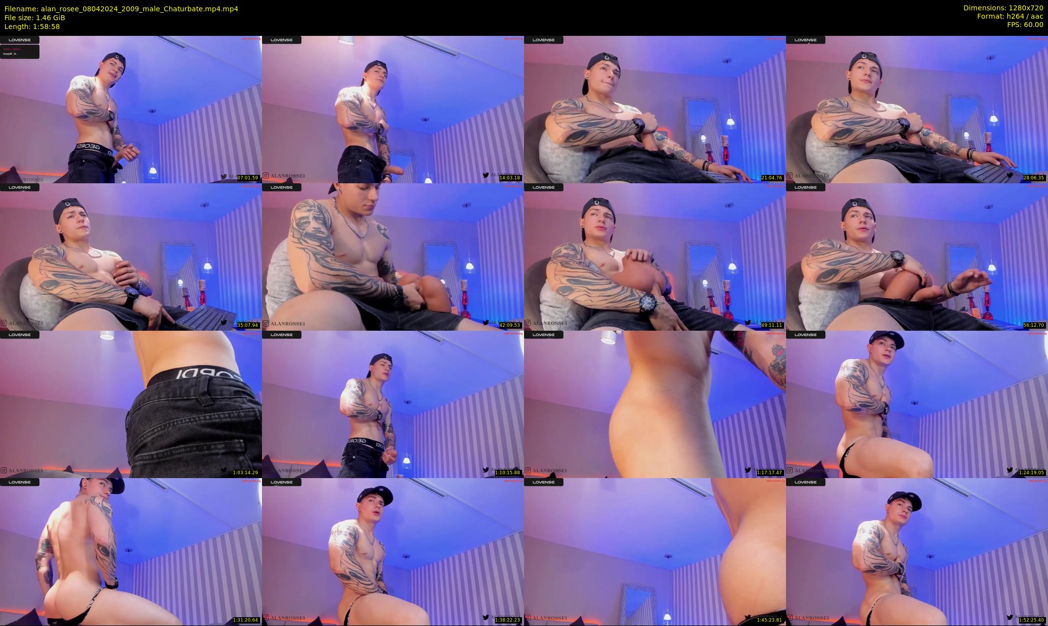 alan_rosee — 119 minute Chaturbate male cam show recording, 720p, Apr 8, 2024