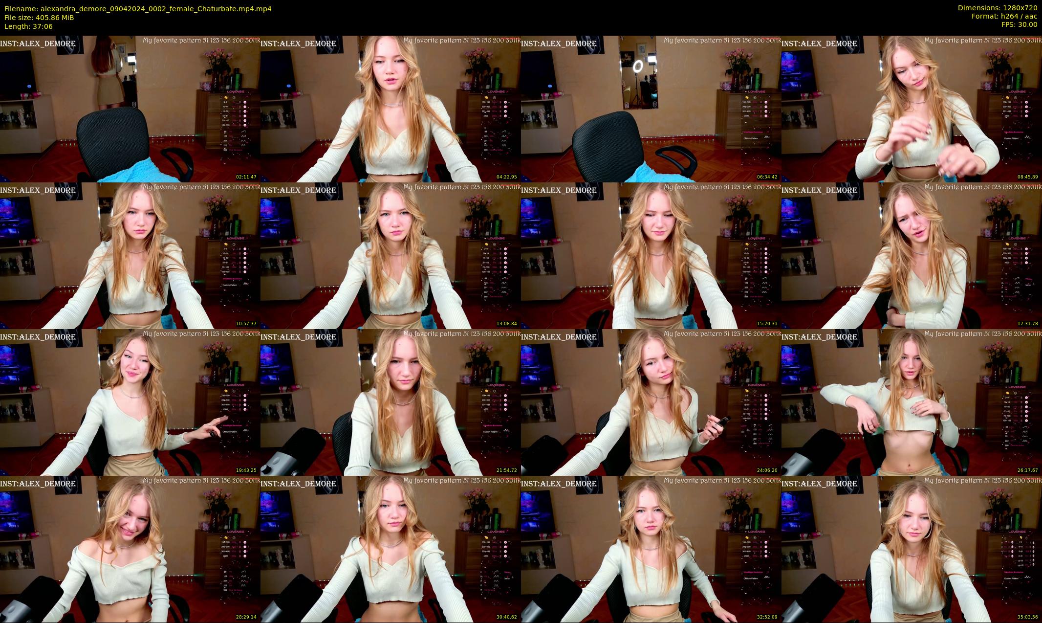 alexandra_demore — 38 minute Chaturbate female cam show recording, 720p, Apr 9, 2024