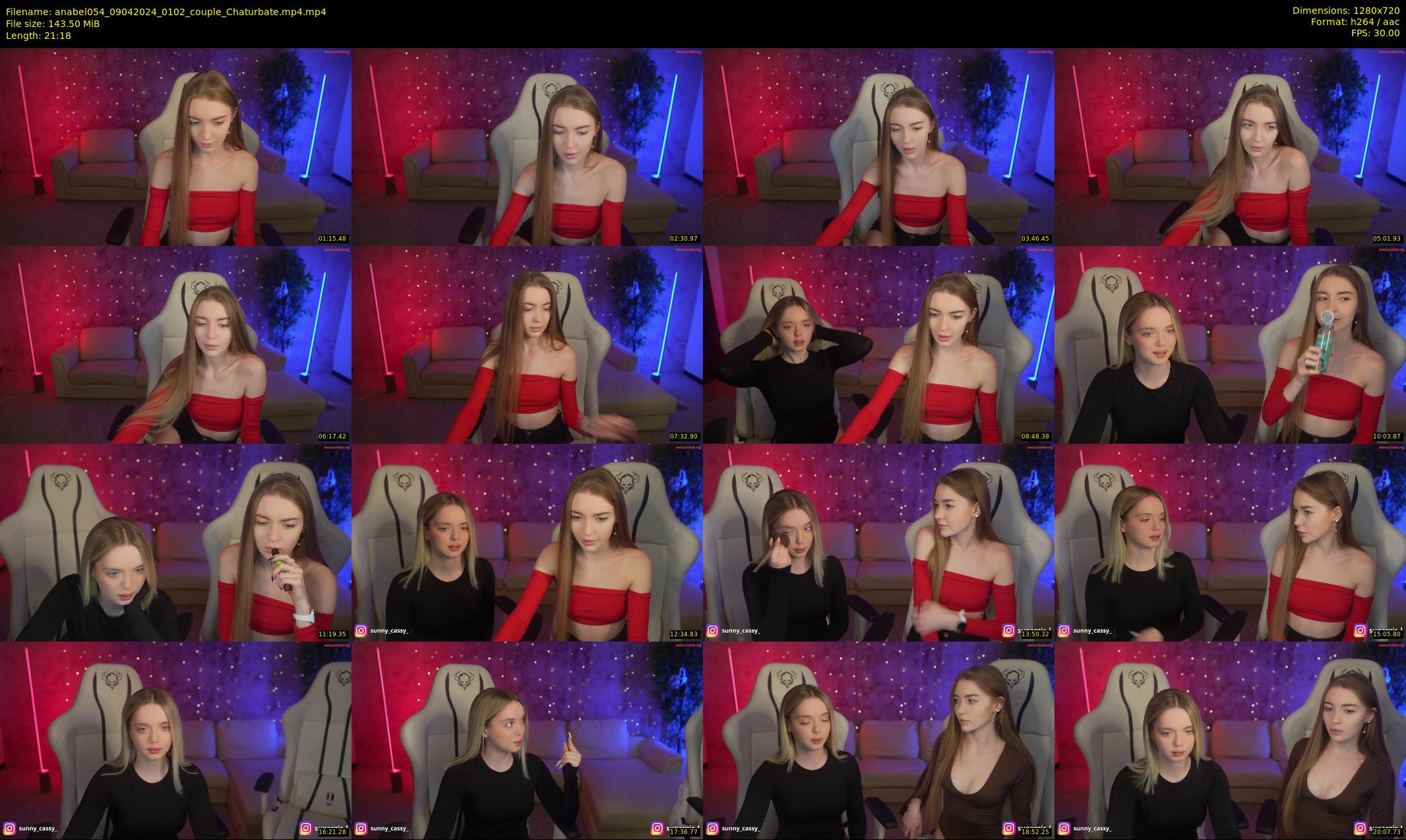 anabel054 — 22 minute Chaturbate female cam show recording, 720p, Apr 9, 2024