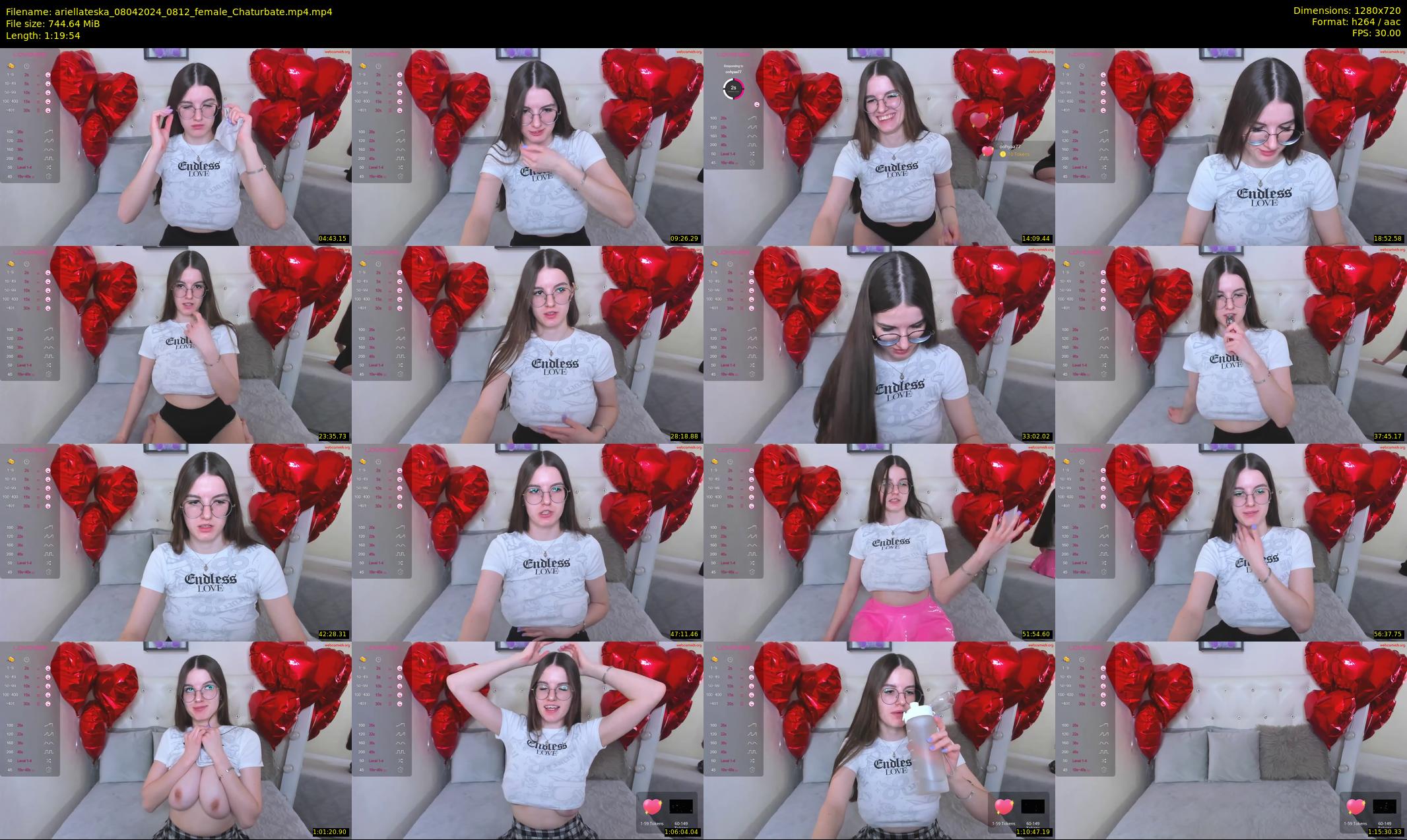 ariellateska — 80 minute Chaturbate female cam show recording, 720p, Apr 8, 2024