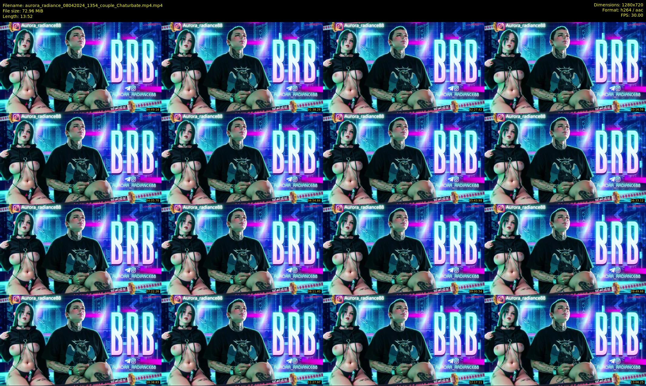 aurora_radiance — 14 minute Chaturbate couple cam show recording, 720p, Apr 8, 2024