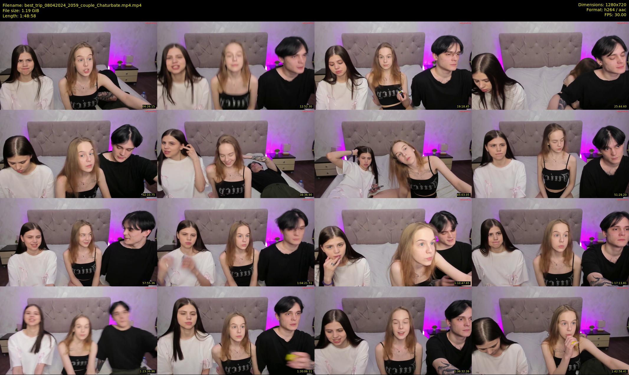 best_trip — 109 minute Chaturbate couple cam show recording, 720p, Apr 8, 2024