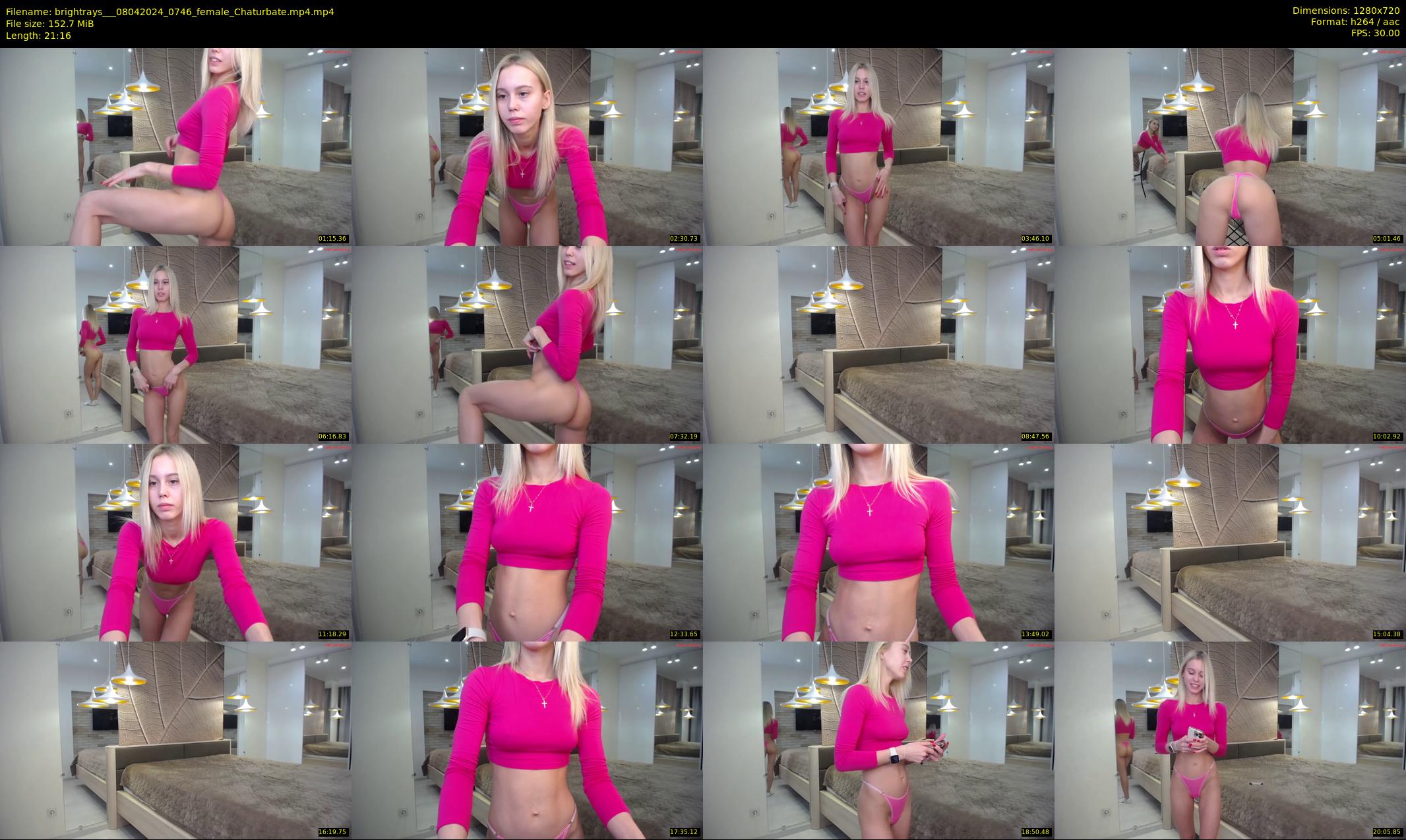brightrays__ — 22 minute Chaturbate female cam show recording, 720p, Apr 8, 2024