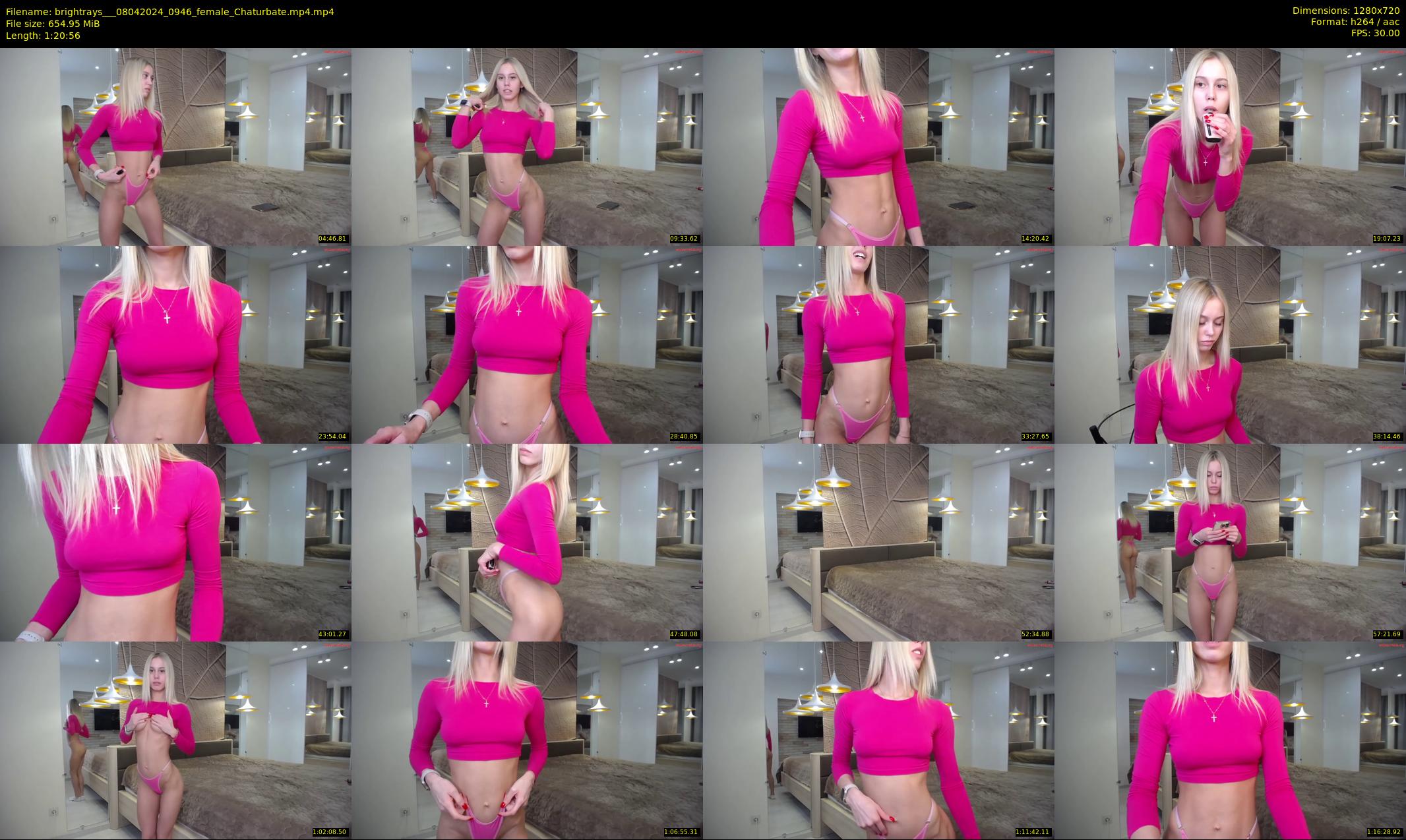 brightrays__ — 81 minute Chaturbate female cam show recording, 720p, Apr 8, 2024