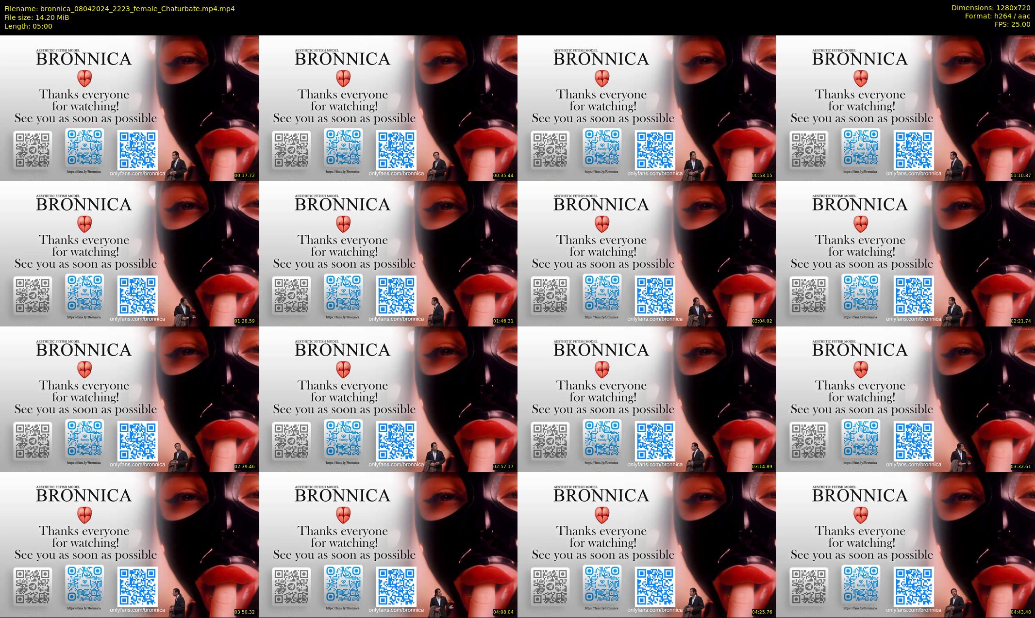 bronnica — 5 minute Chaturbate female cam show recording, 720p, Apr 8, 2024
