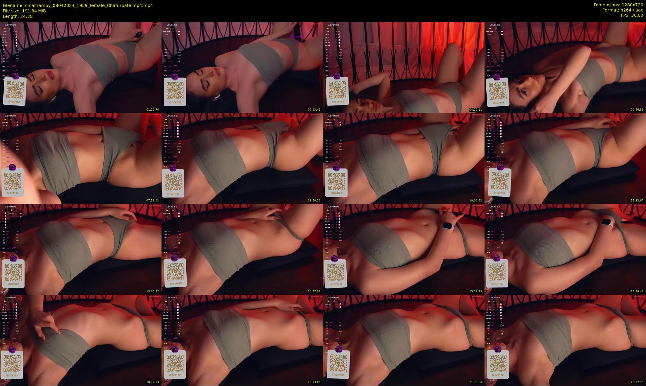 cinacramby — 25 minute Chaturbate female cam show recording, 720p, Apr 8, 2024
